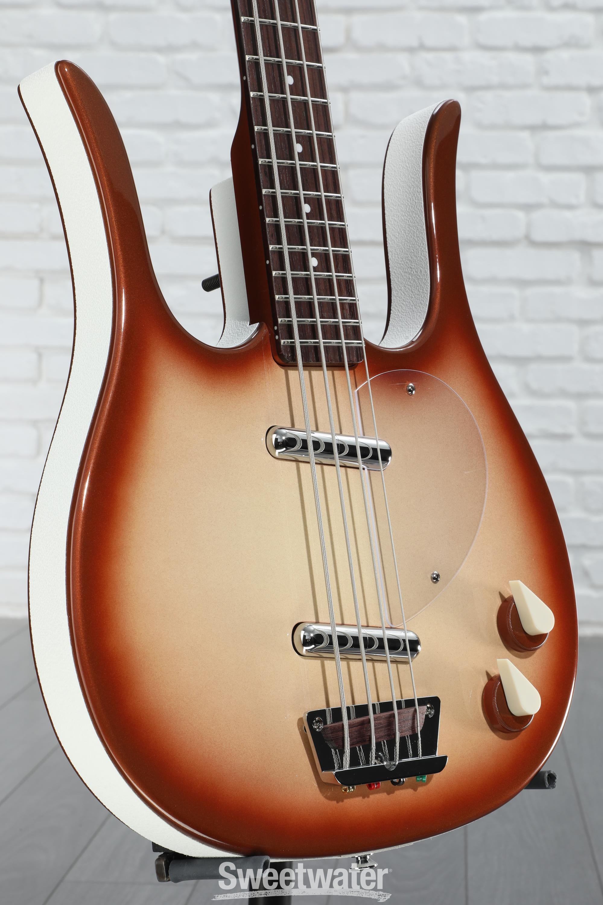 Danelectro Longhorn Bass Guitar - Copper Burst | Sweetwater