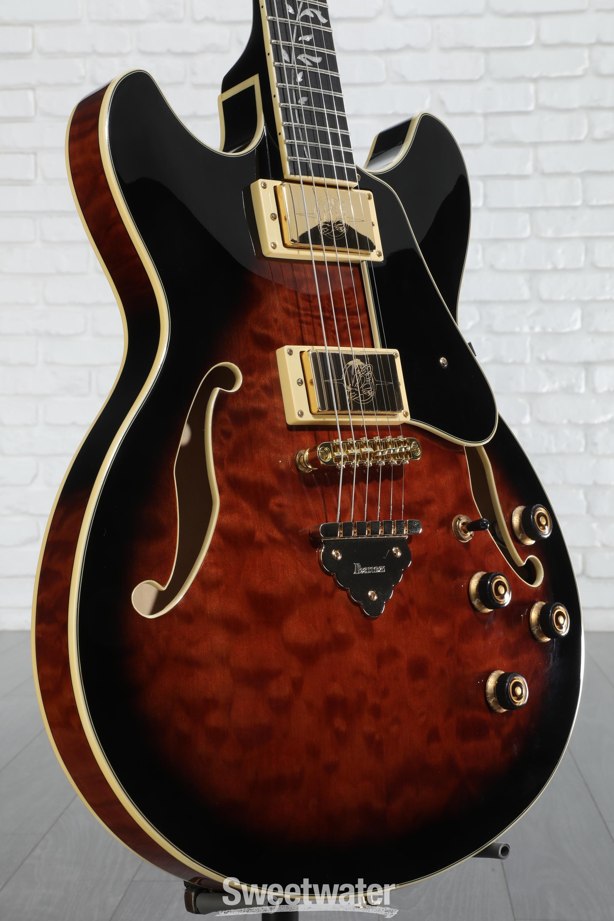 emi Ibanez AM93QM Artcore Expressionist Series Electric Guitar