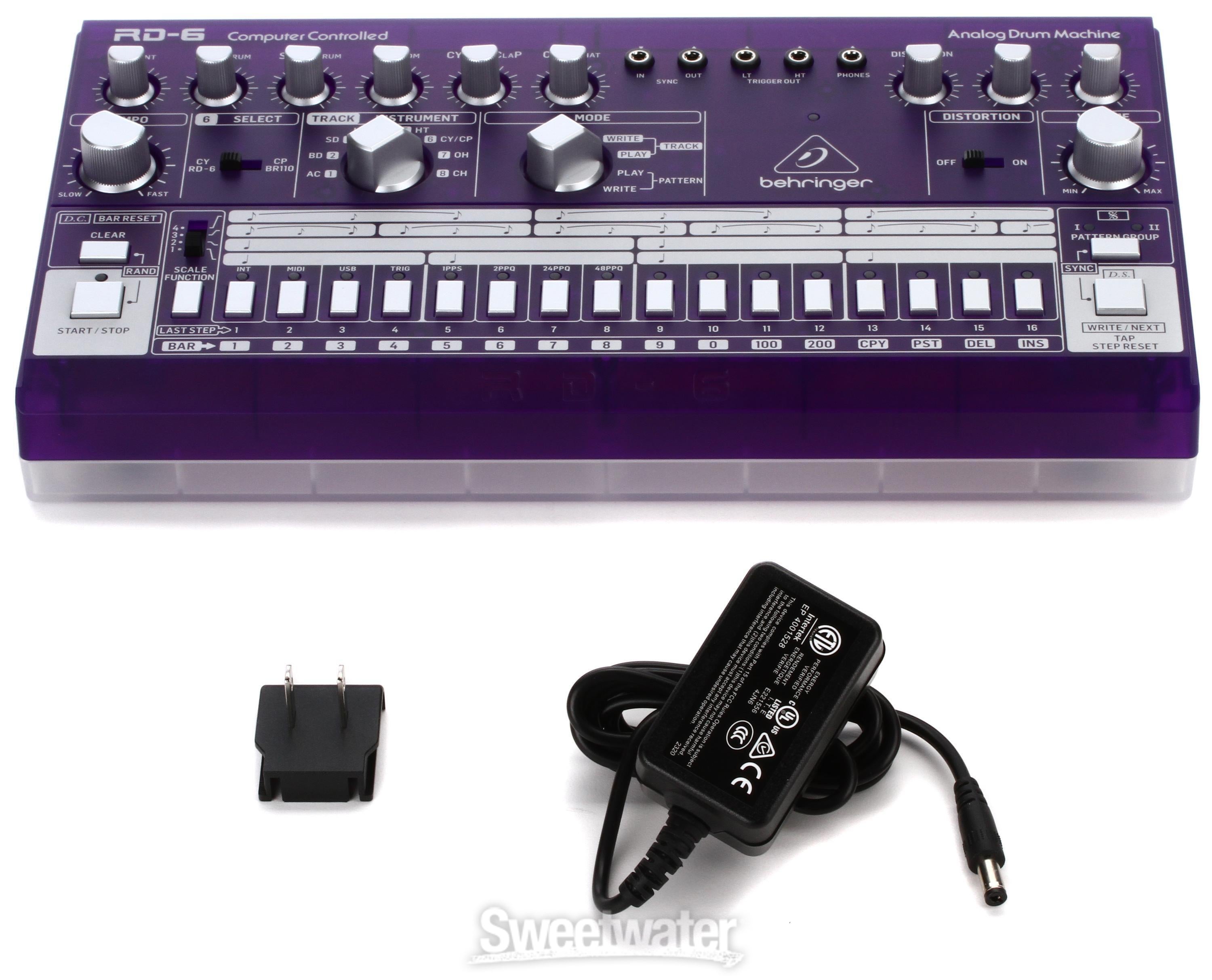 Behringer RD-6-GP Analog Drum Machine - Purple Translucent