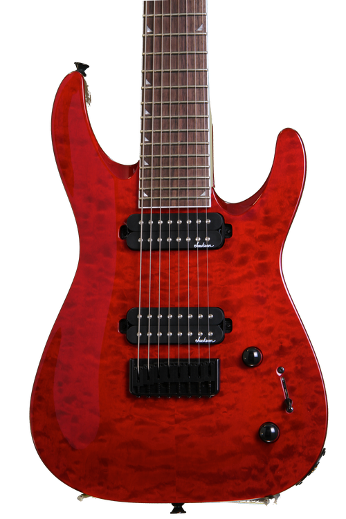 Jackson JS32-8Q Dinky - Transparent Red | Sweetwater