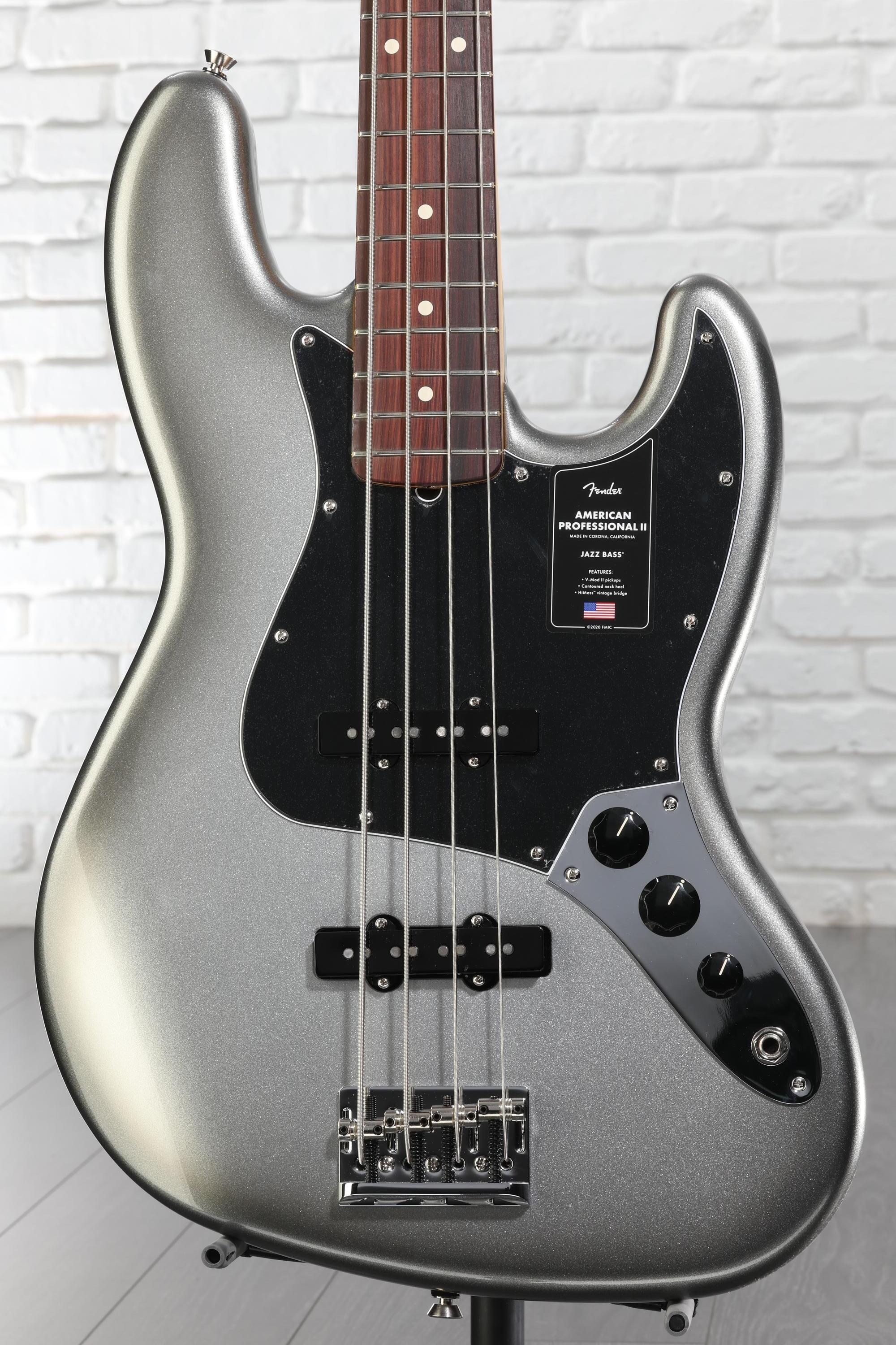 Fender American Professional II Jazz Bass - Mercury with Rosewood