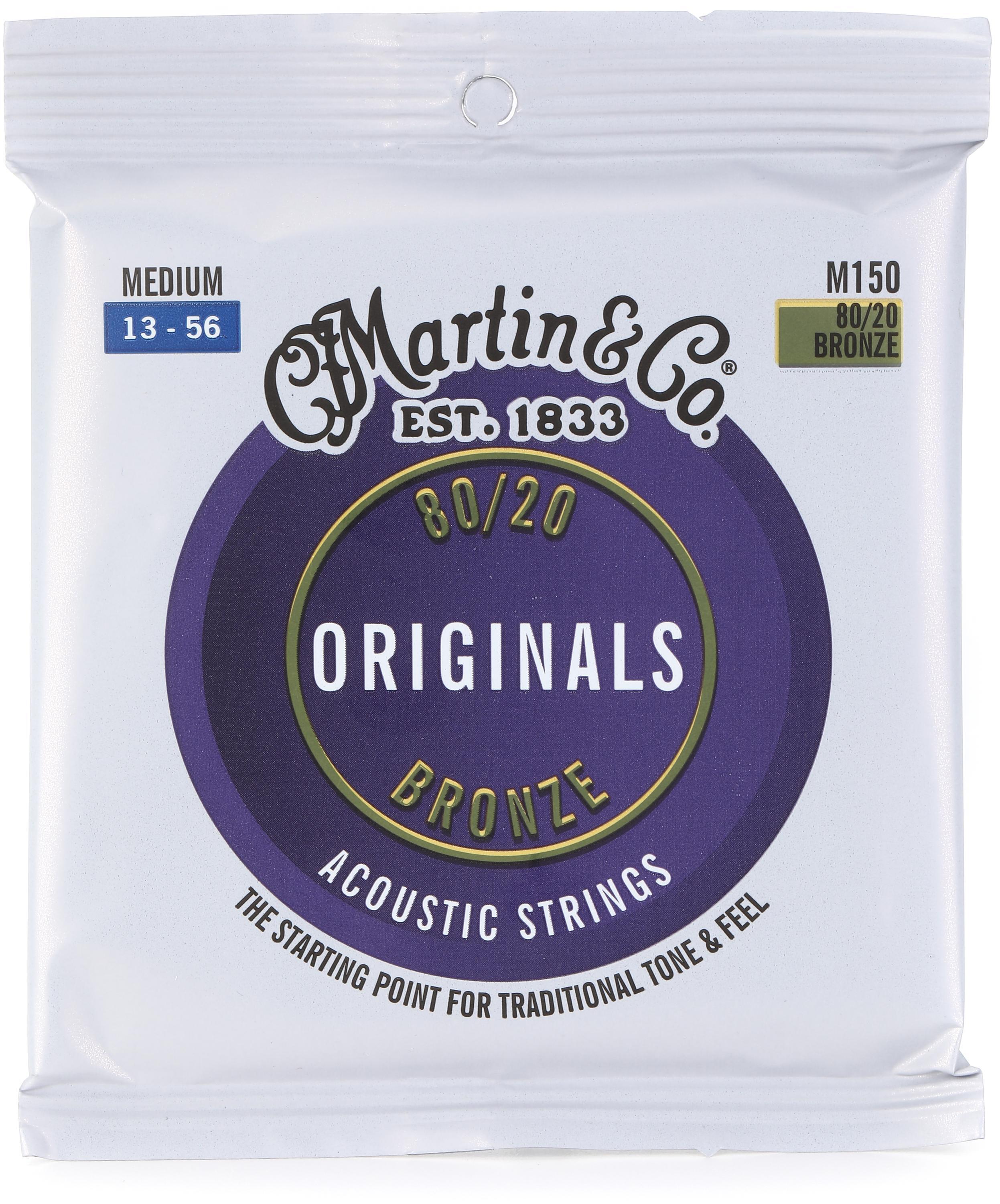 Photo of Martin M150 Originals 80/20 Bronze Acoustic Guitar Strings - .013-.056 Medium