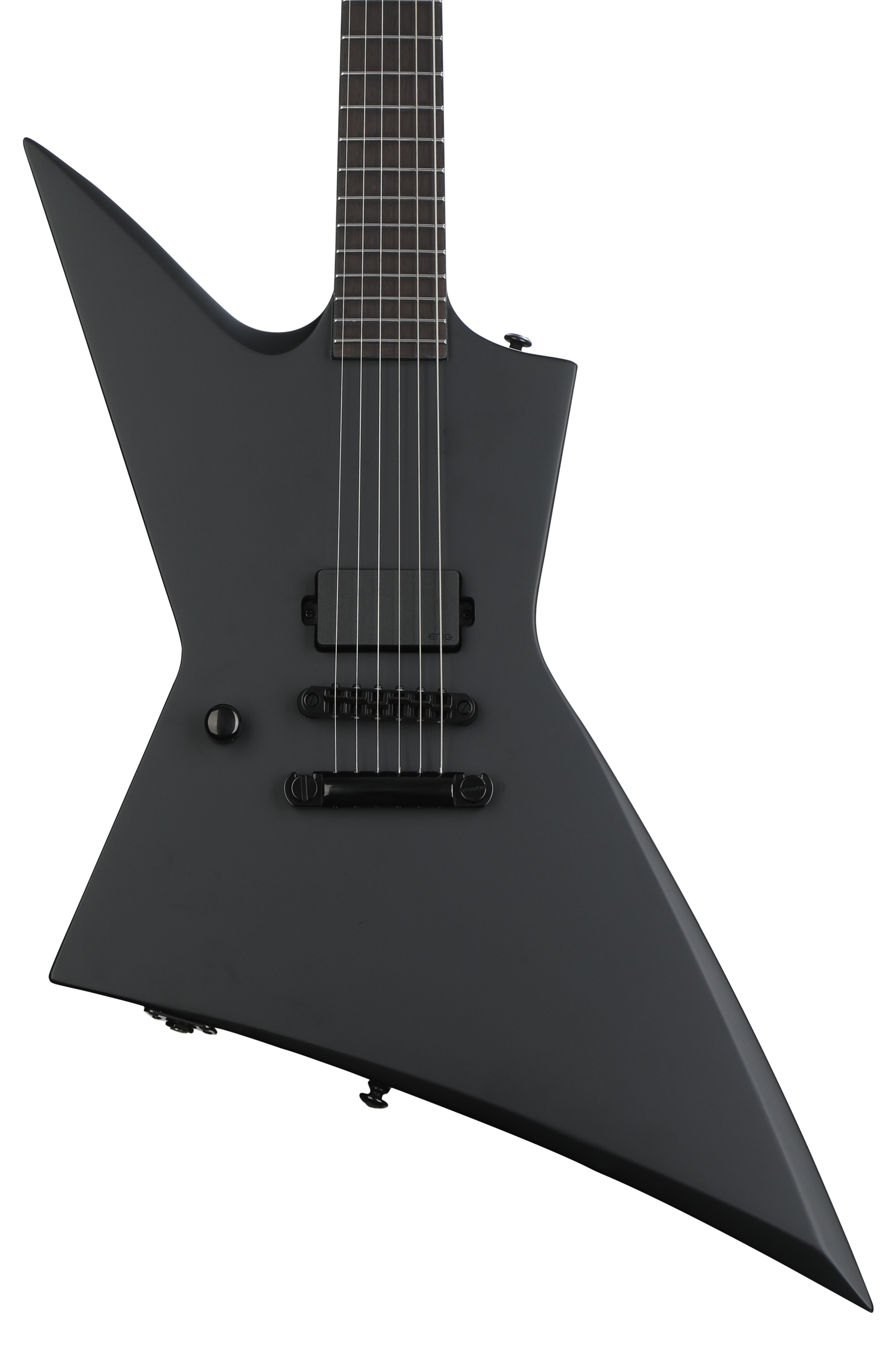 ESP LTD EX Black Metal Left handed Electric Guitar Black Satin