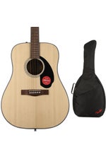 Photo of Fender CD-60S Dreadnought Acoustic Guitar with Gig Bag- Natural