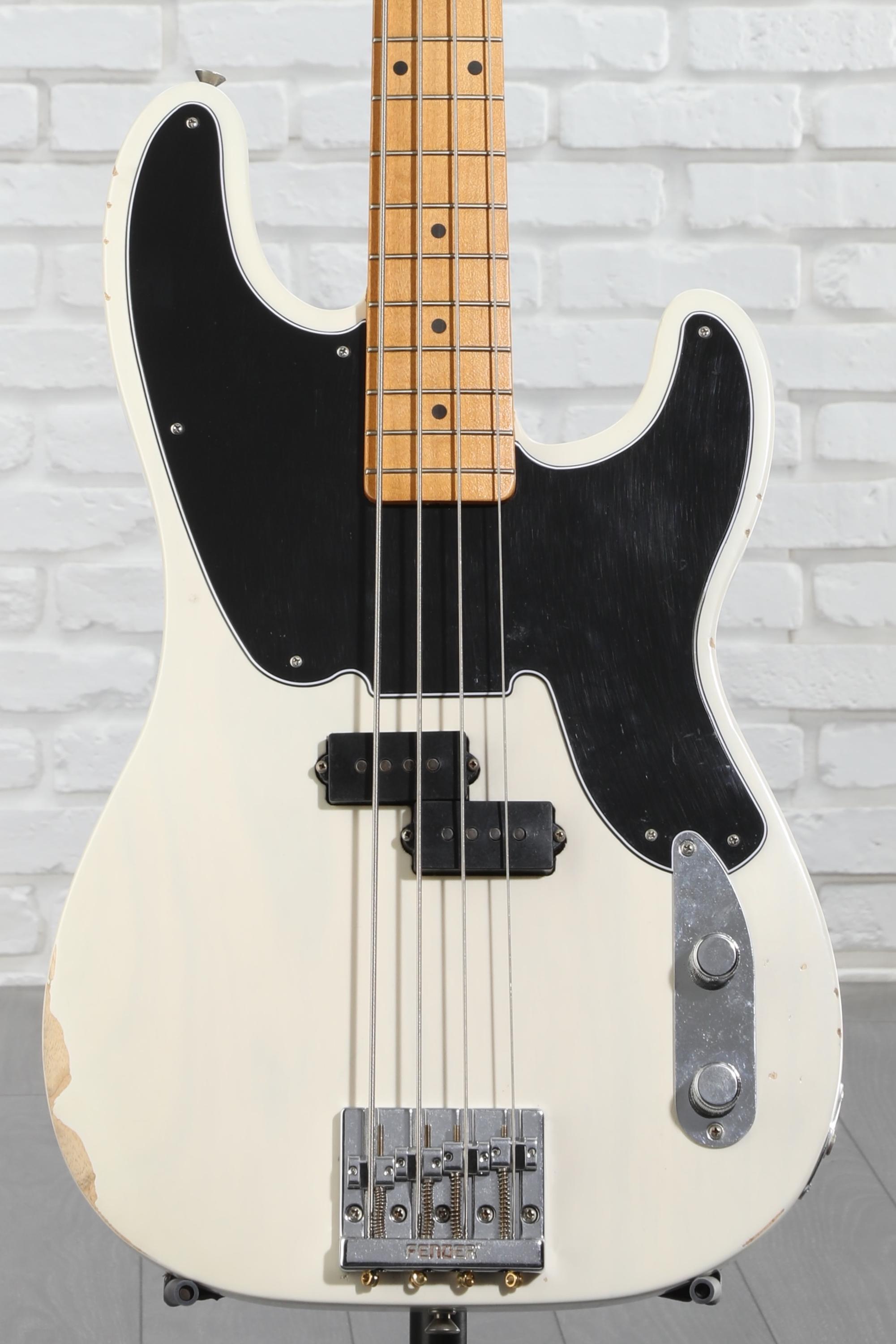Fender Mike Dirnt Road Worn Precision Bass - White Blonde with