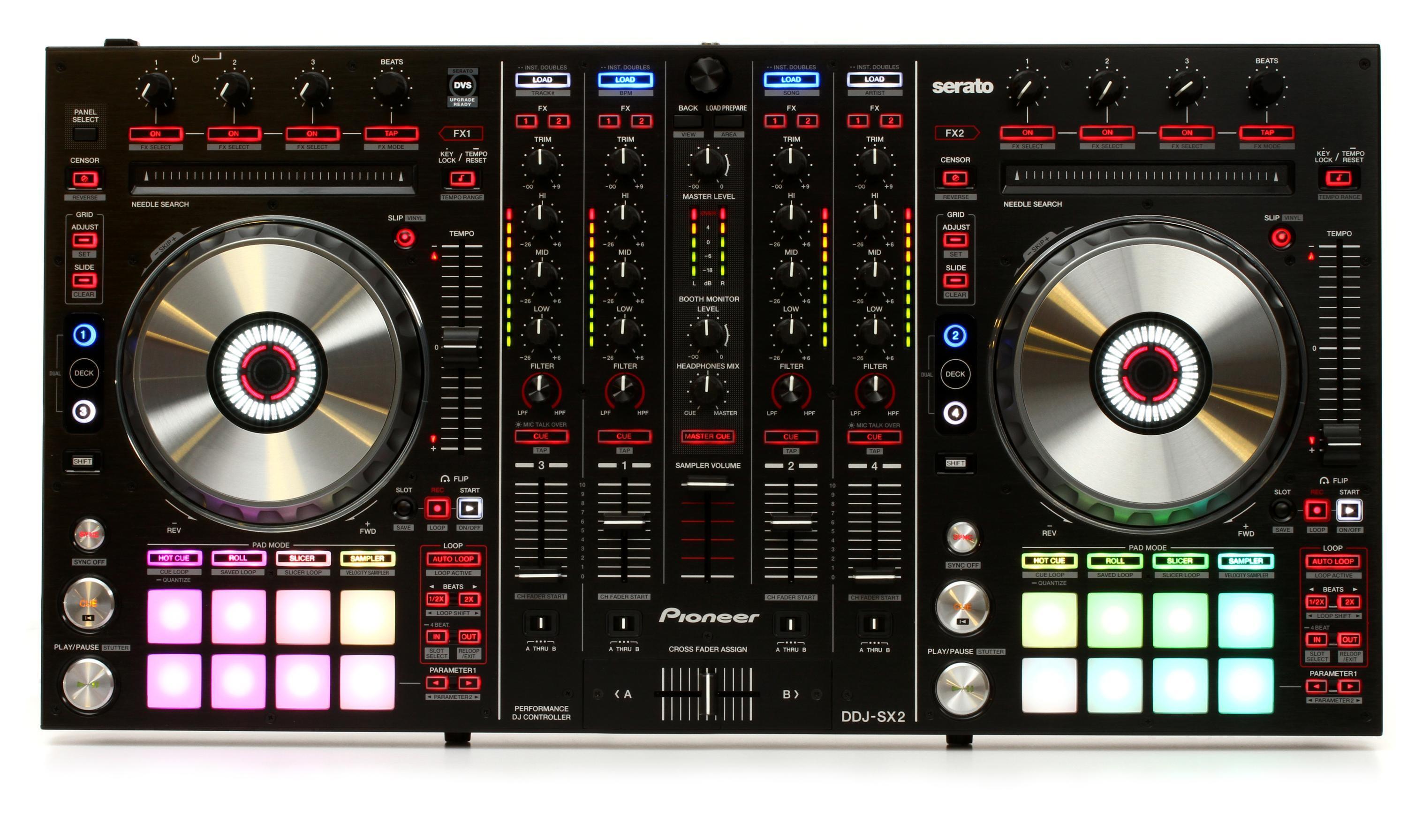 Pioneer DJ DDJ-SX2 4-deck Serato DJ Pro Controller | Sweetwater