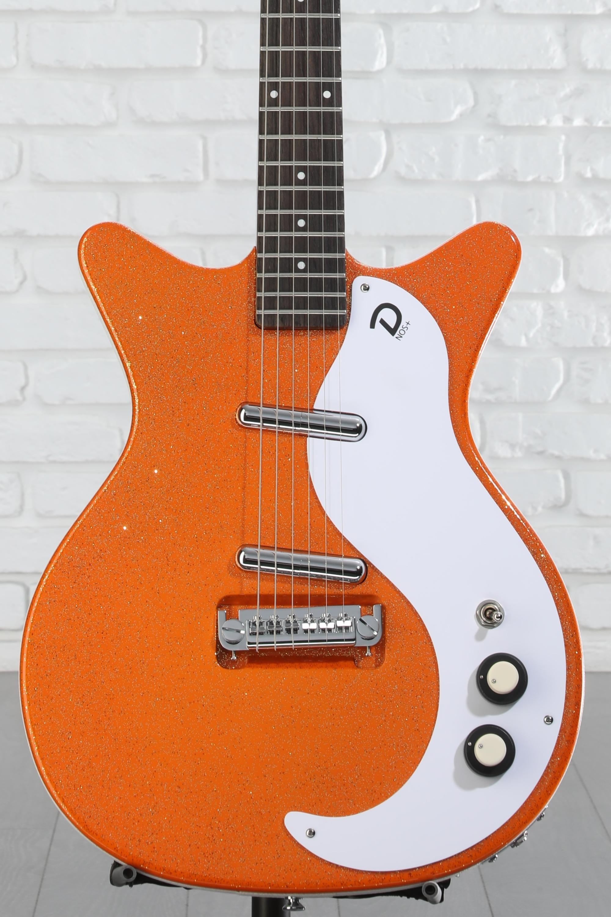 Danelectro 59M Mod NOS+ Blue Metalflake Electric Guitar