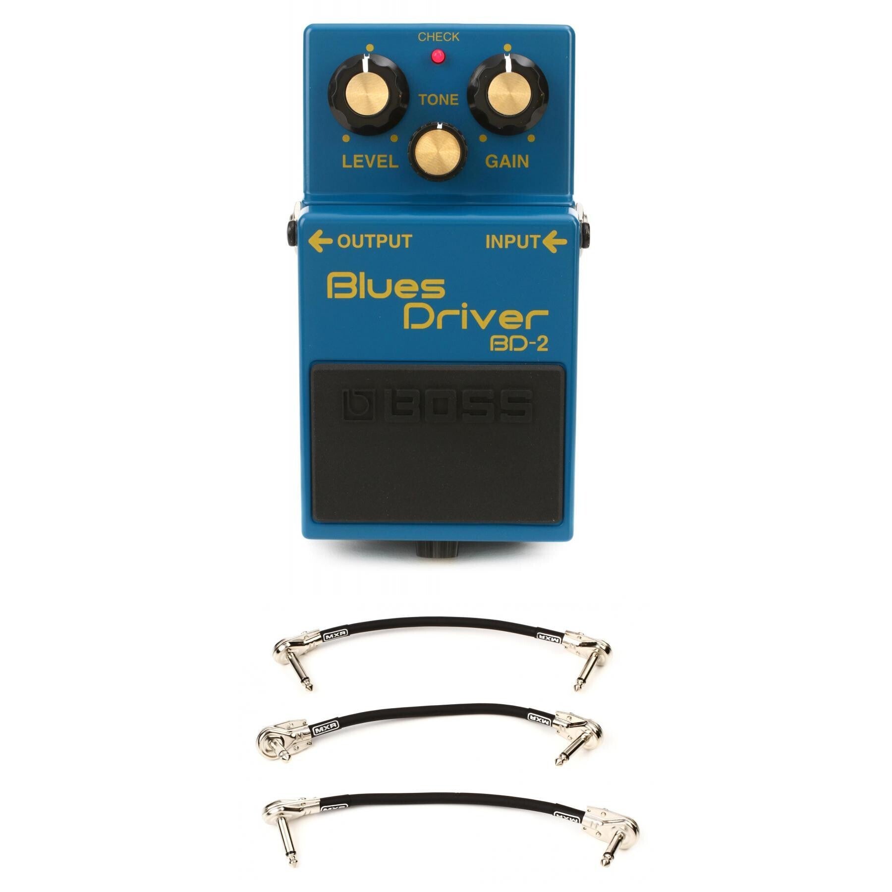 Boss BD-2 Blues Driver Pedal with 3 Patch Cables | Sweetwater