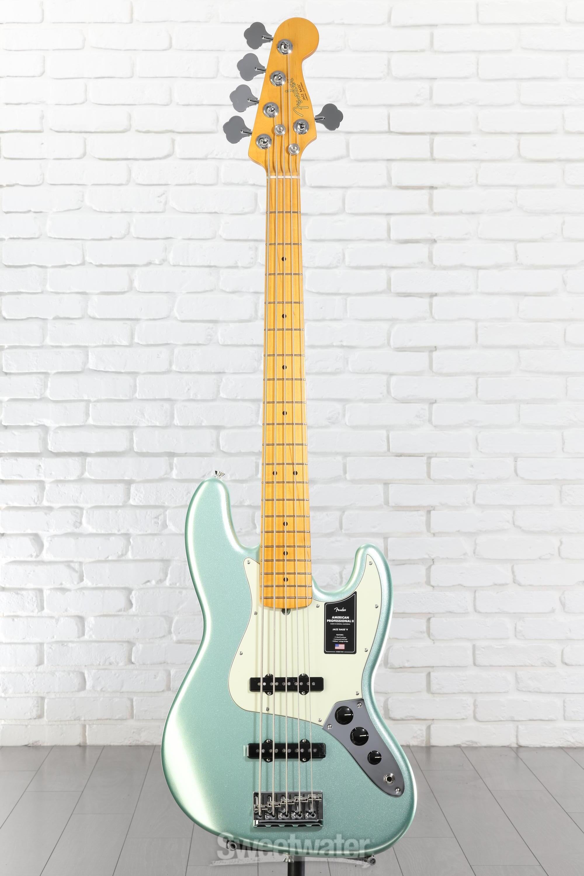 Fender Jazz Bass ミントグリーン Fender American Professional II Jazz Bass V - Mystic Surf Green