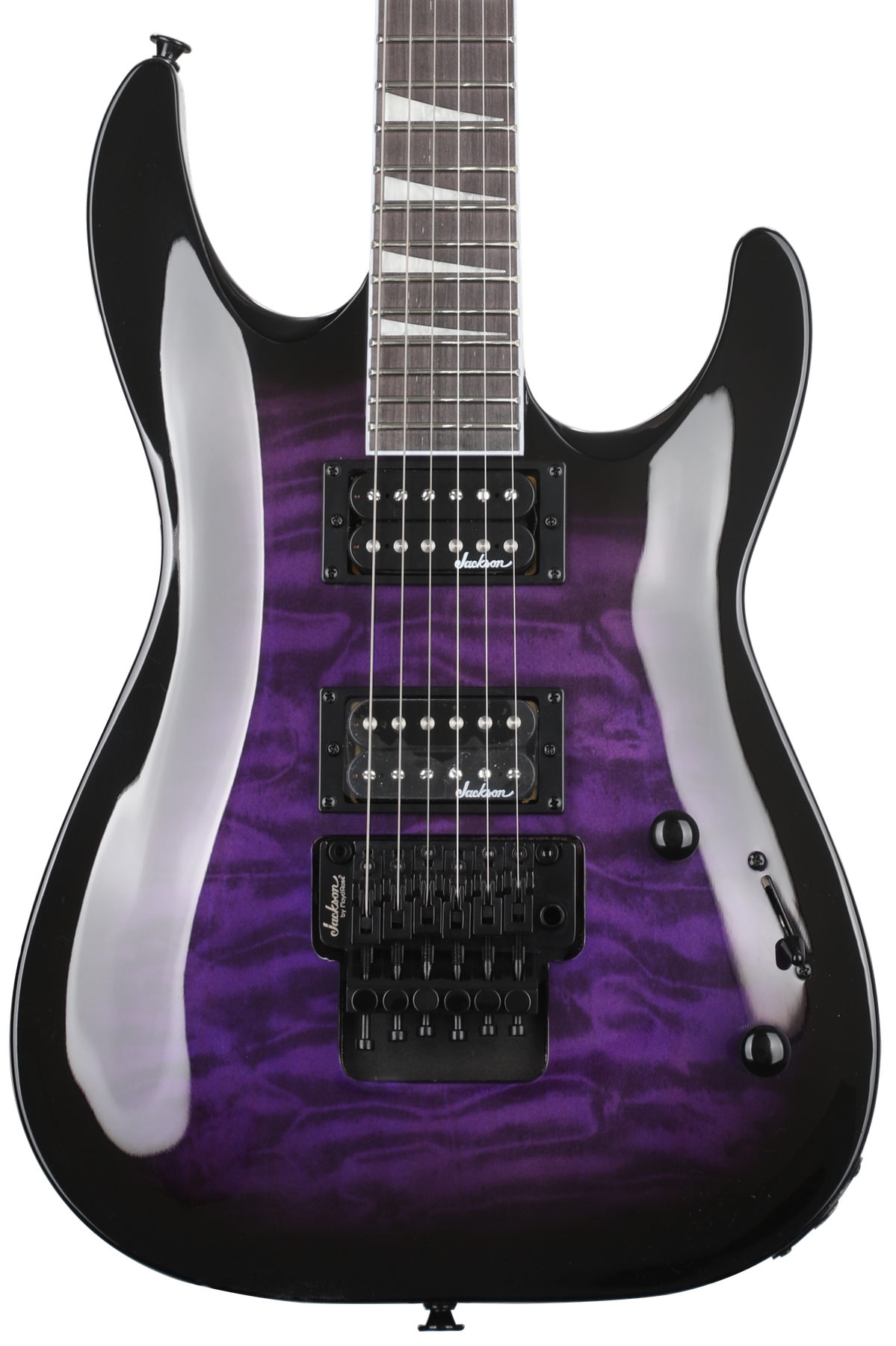 Jackson Dinky Arch Top JS32Q DKA - Transparent Purple Burst