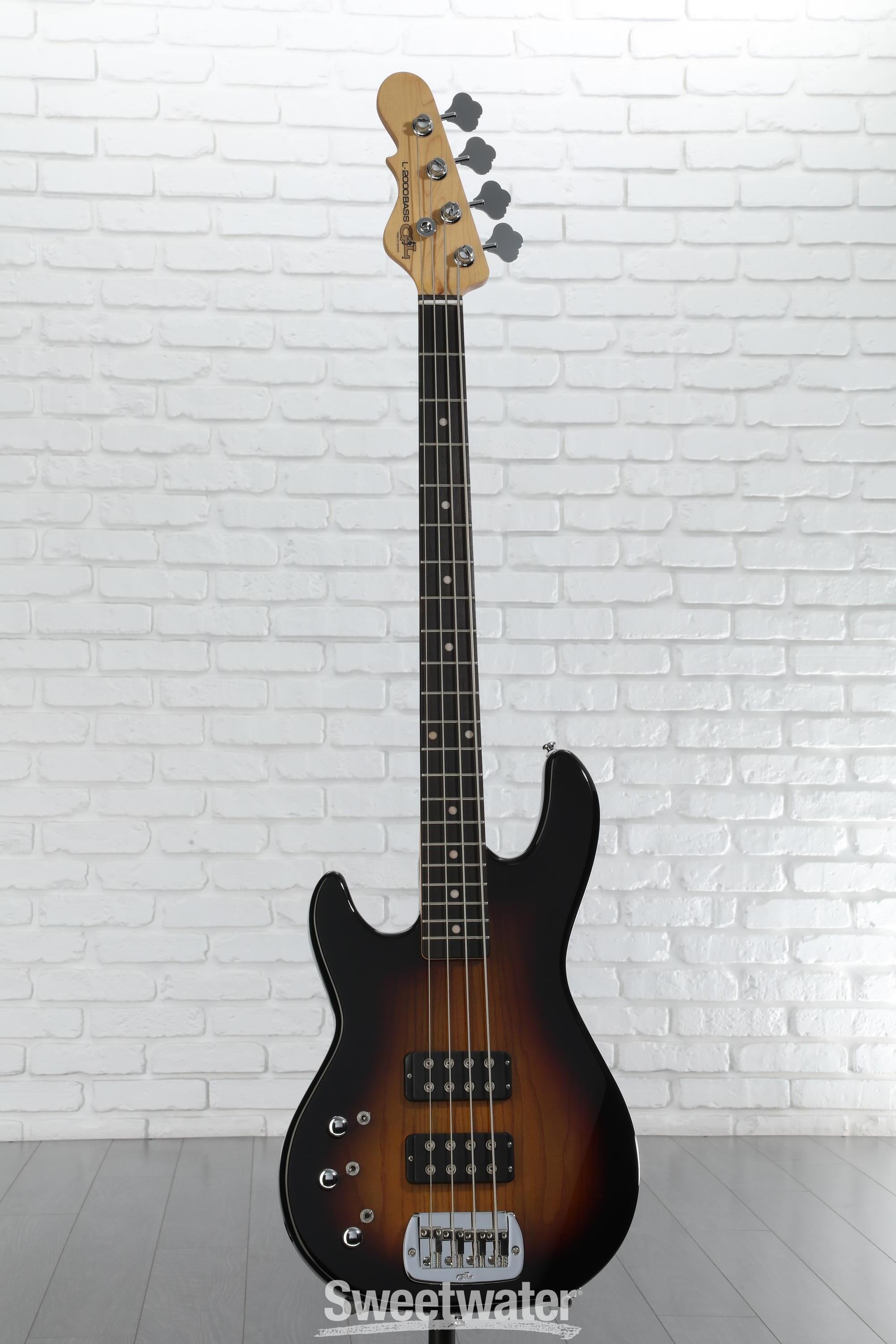 G&L Tribute L-2000 Left-handed Bass Guitar - 3-tone Sunburst