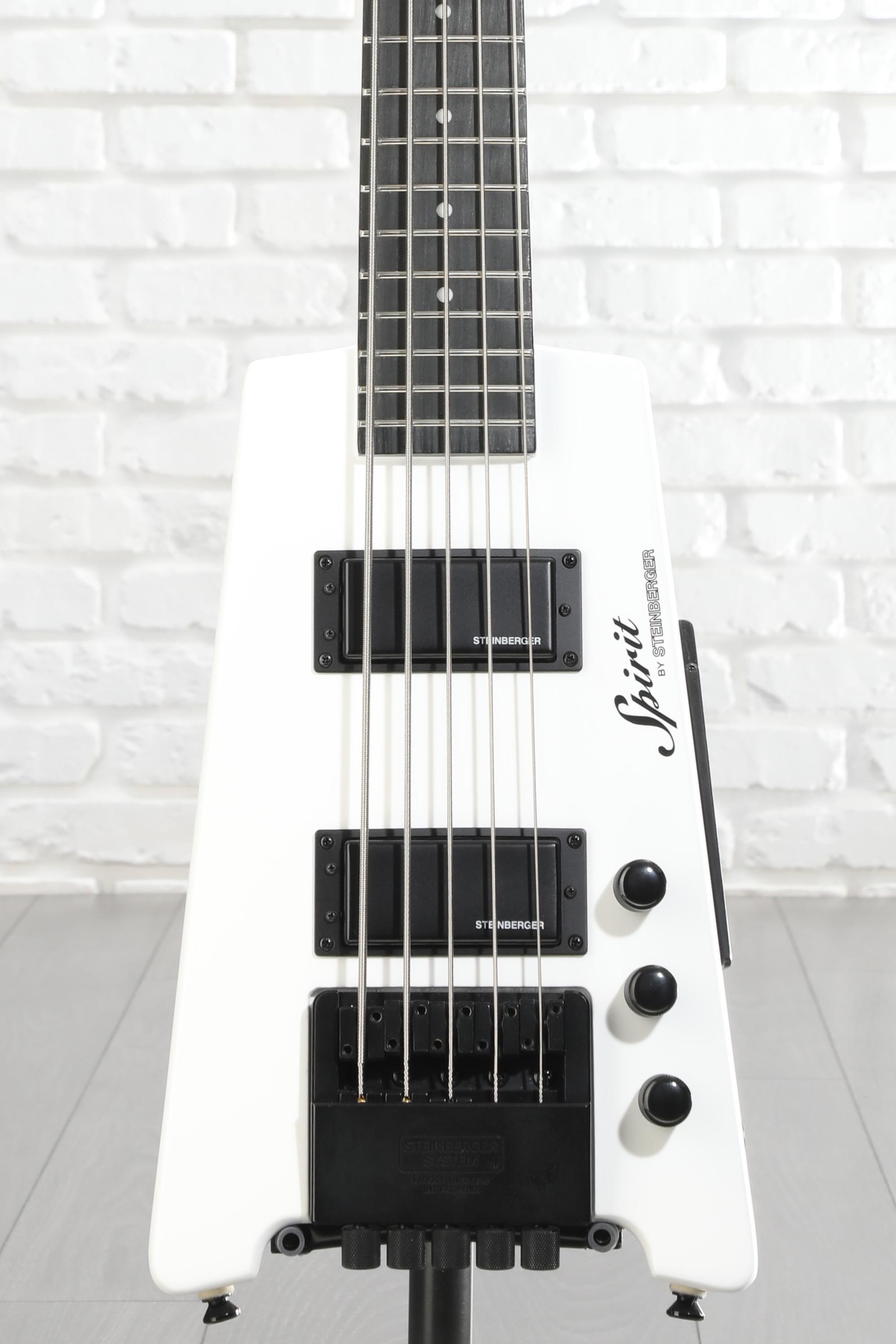 Steinberger Spirit XT-25 5-string Bass Guitar - White | Sweetwater