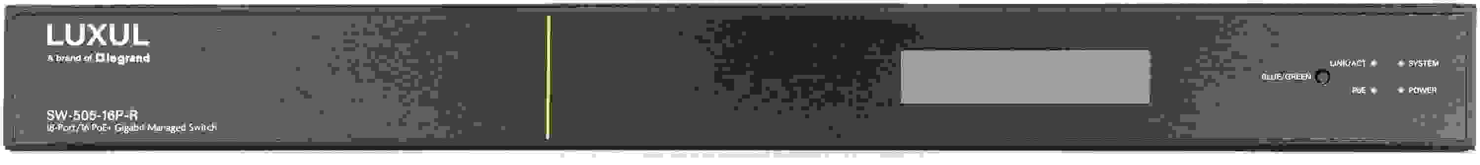 Luxul SW-505-16P-R 18-port/16 PoE+ Rackmount Gigabit Ethernet Managed Switch