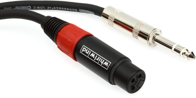 Pro Audio Cable - XLR Female to 1/4' Stereo Male Cable