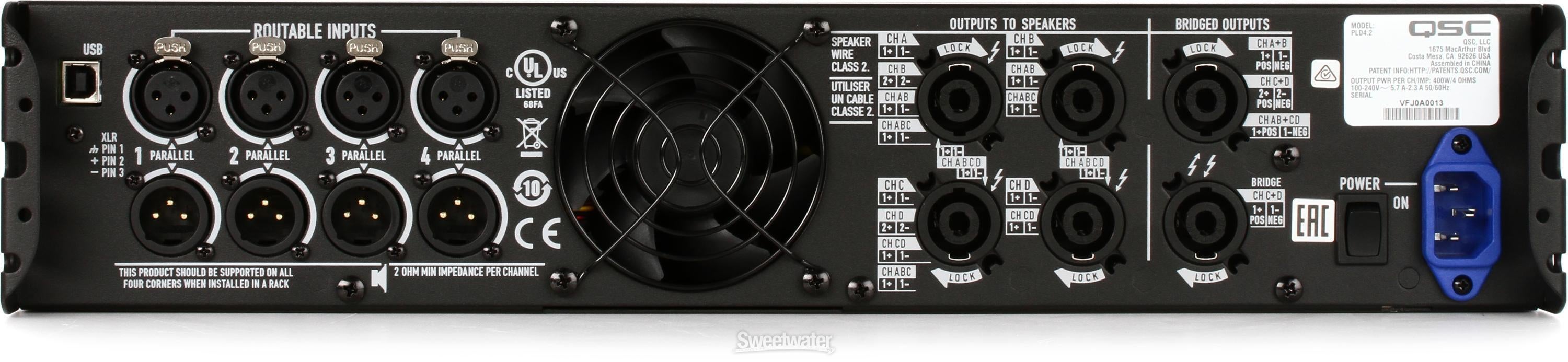 QSC PLD4.2 Power Amplifier with DSP | Sweetwater