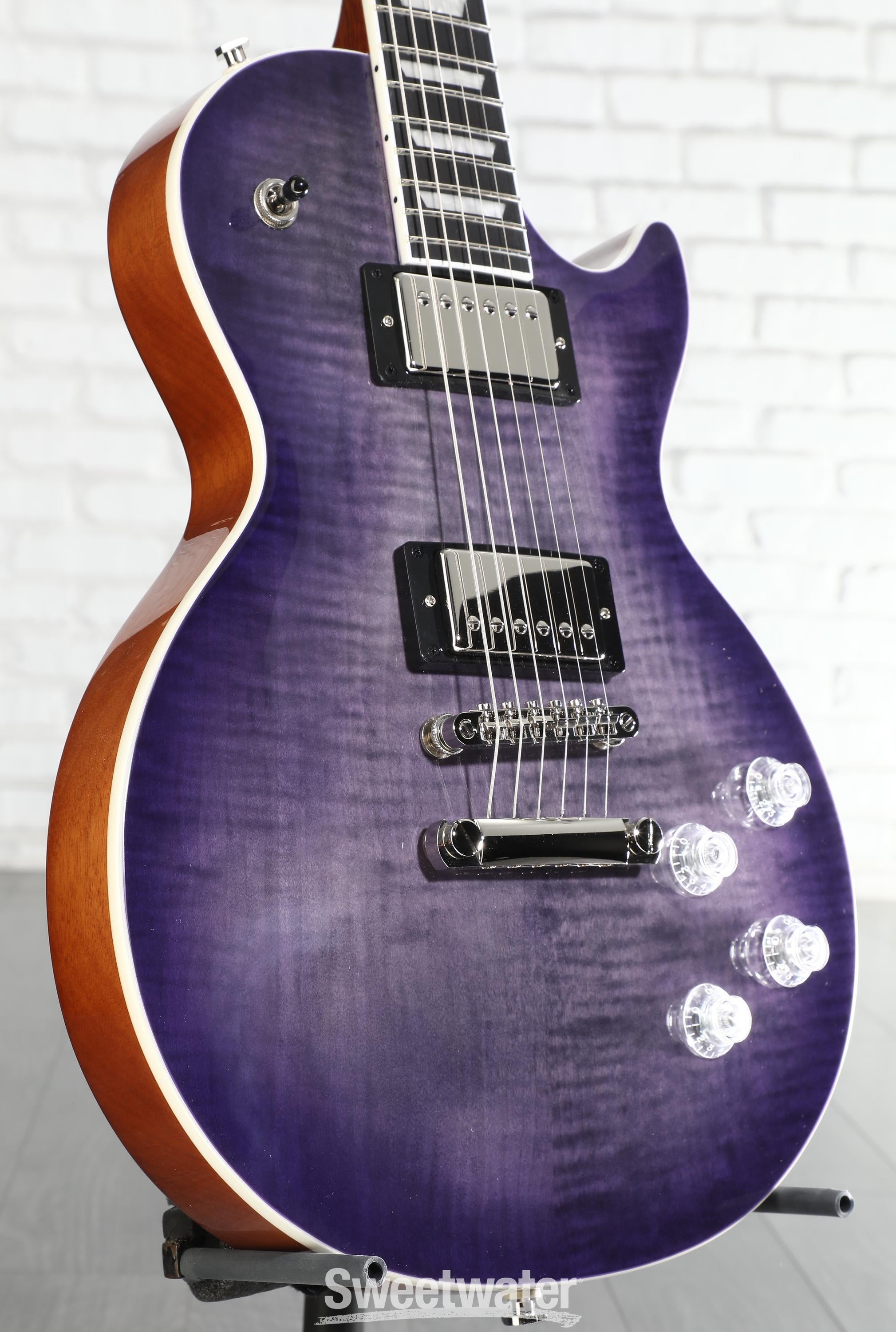Epiphone Les Paul Modern Figured Electric Guitar - Purple Burst