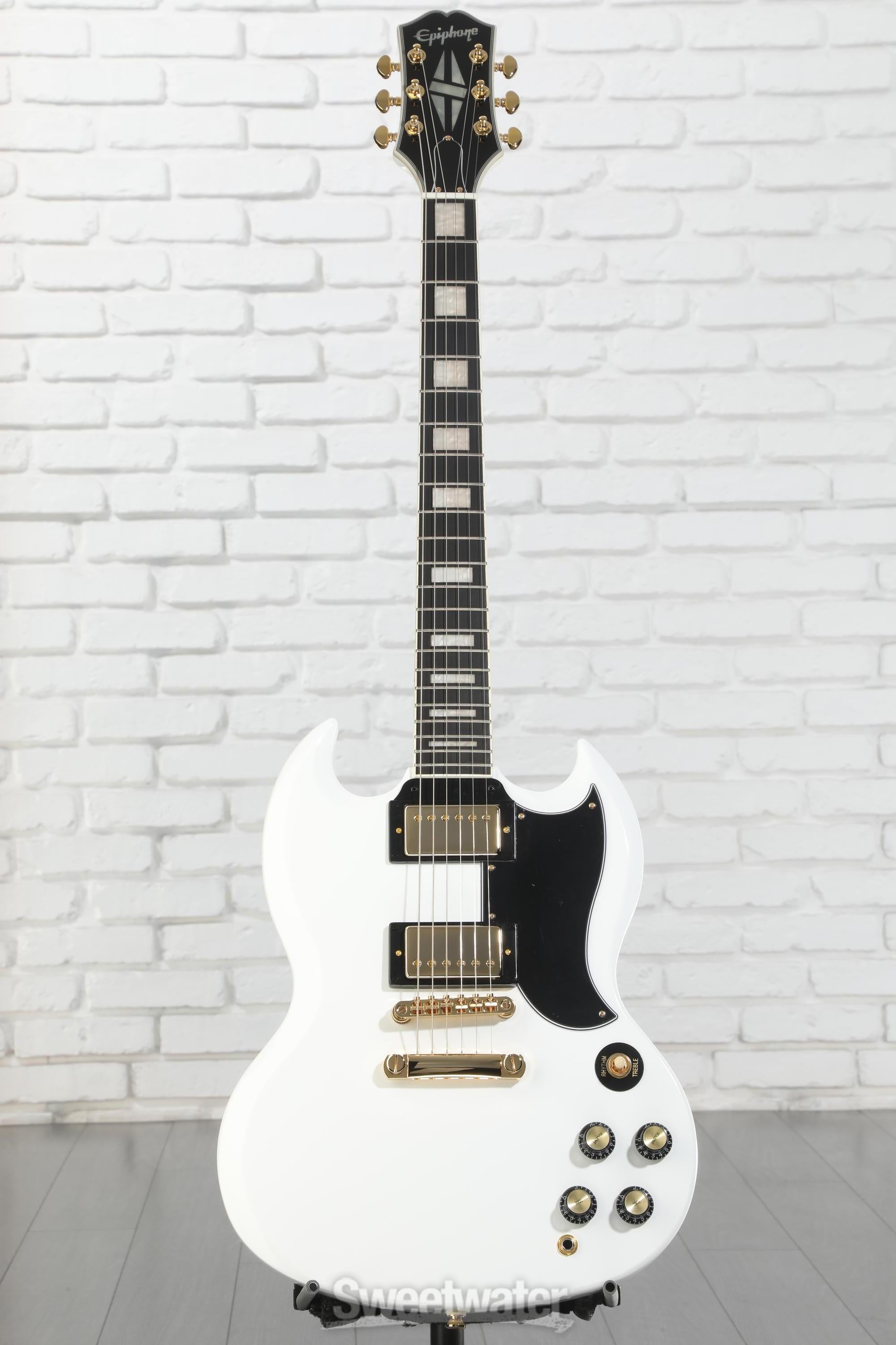 Epiphone SG アイボリー Amazon.com: Epiphone SG Standard, Alpine White : Musical Instruments