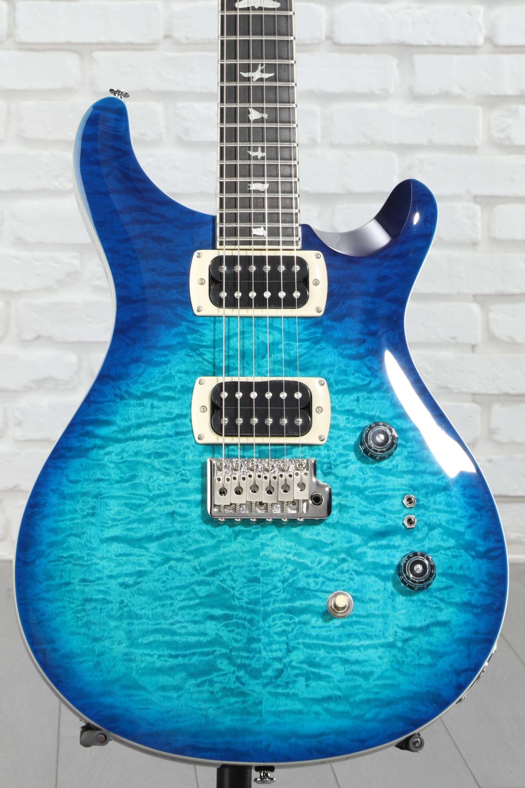 PRS SE Custom 24-08 Quilt Electric Guitar - Lake Blue