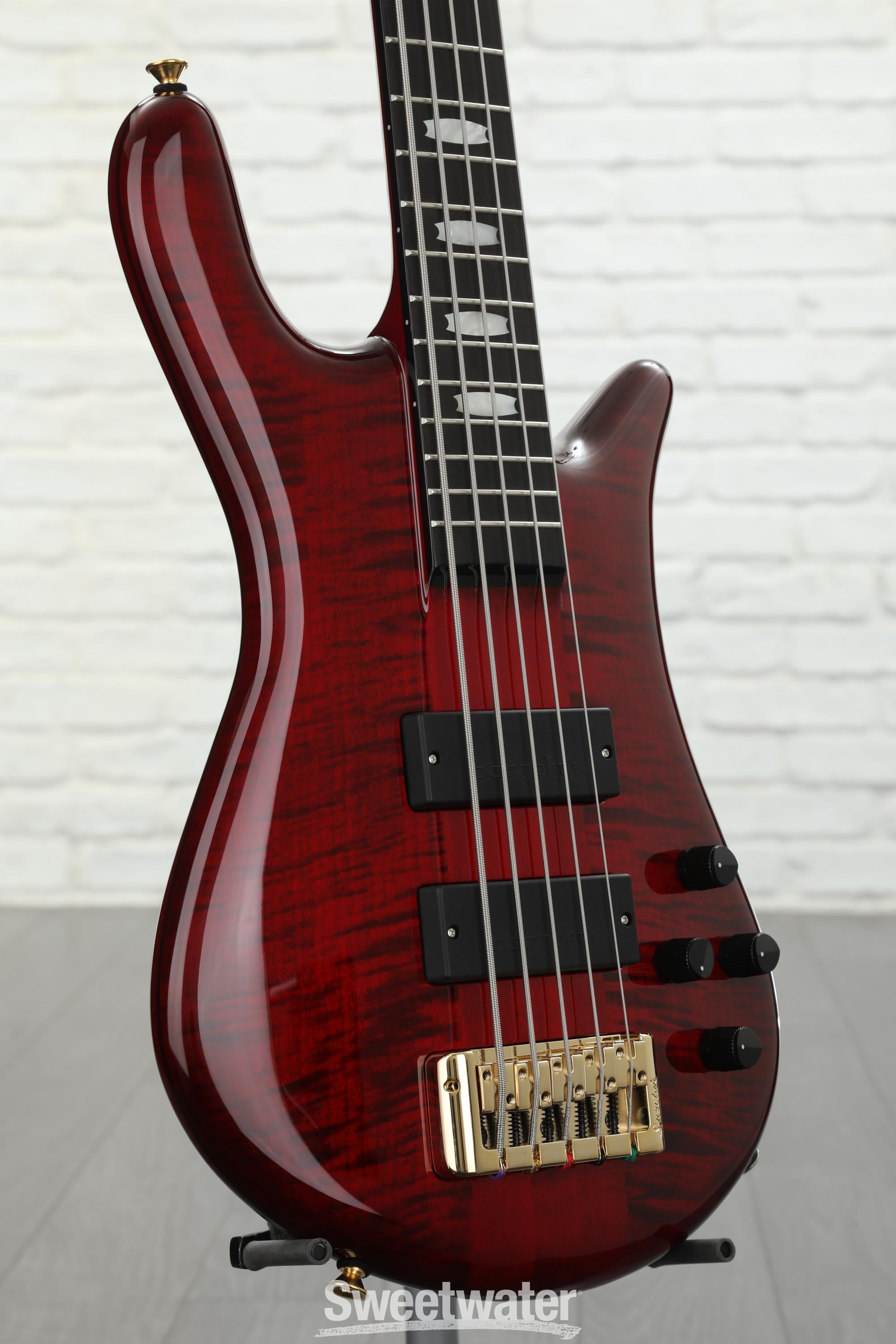 Spector Euro 5 LT Bass Guitar - Red Fade Gloss