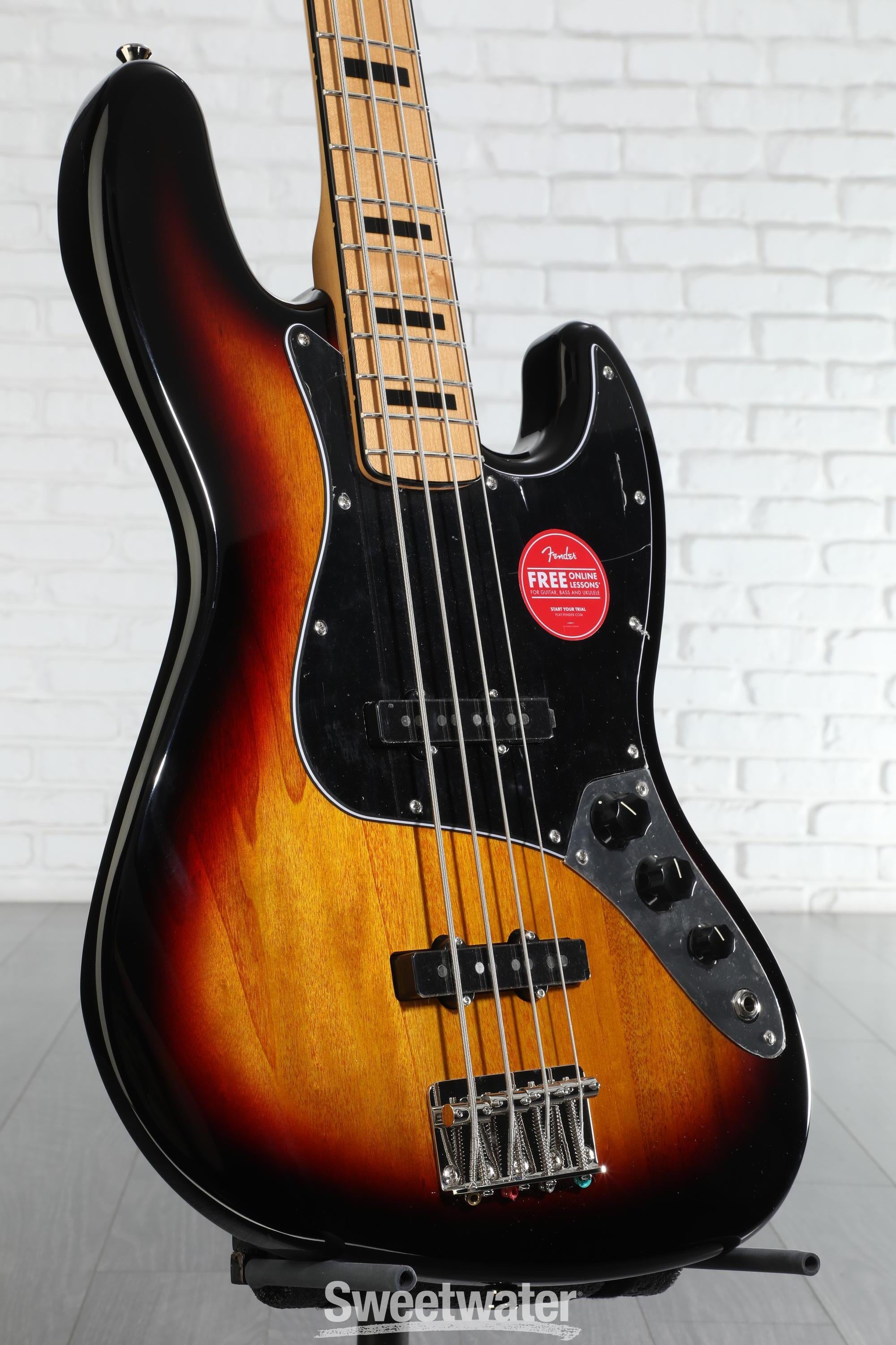 Squier Classic Vibe '70s Jazz Bass - 3-Tone Sunburst | Sweetwater