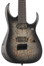 Photo of Ibanez Axion Label RGD71ALPA Electric Guitar - Charcoal Burst Black Flat