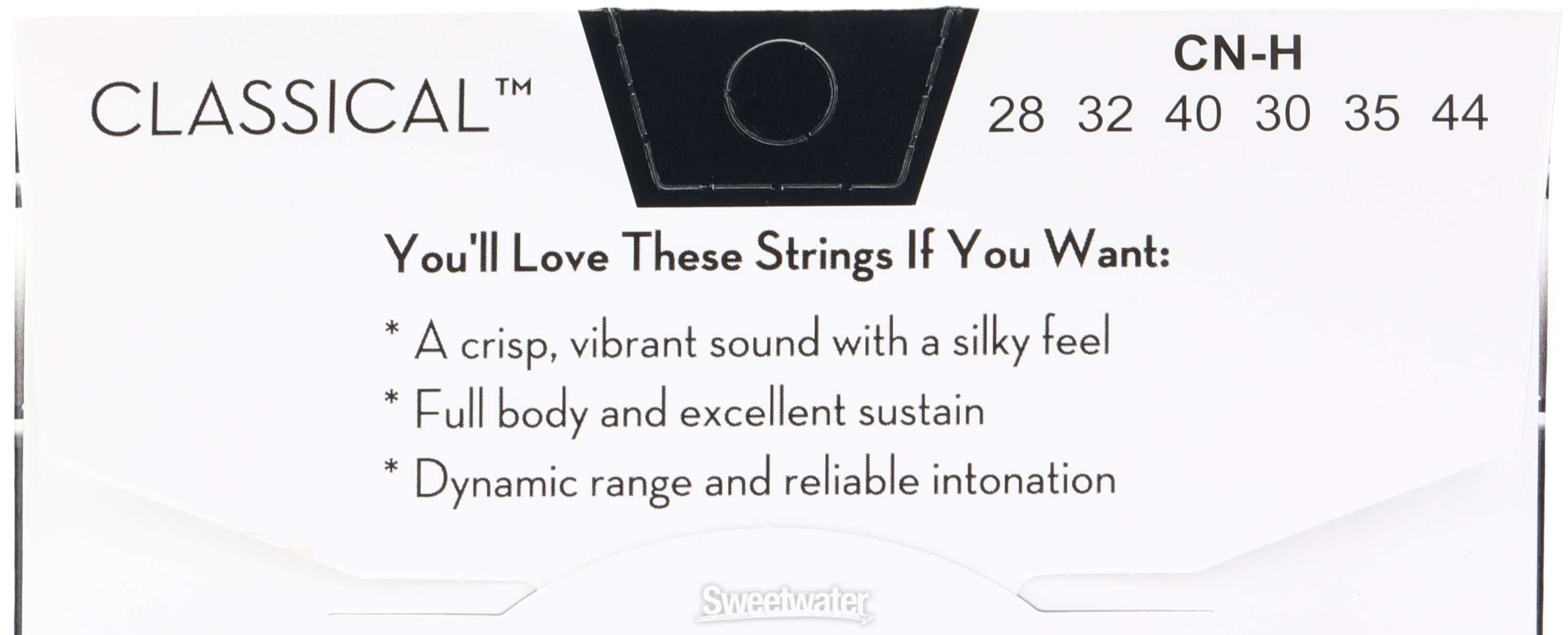 DR Strings CN-H Classical Nylon Silver-plated Strings - .028-.044 