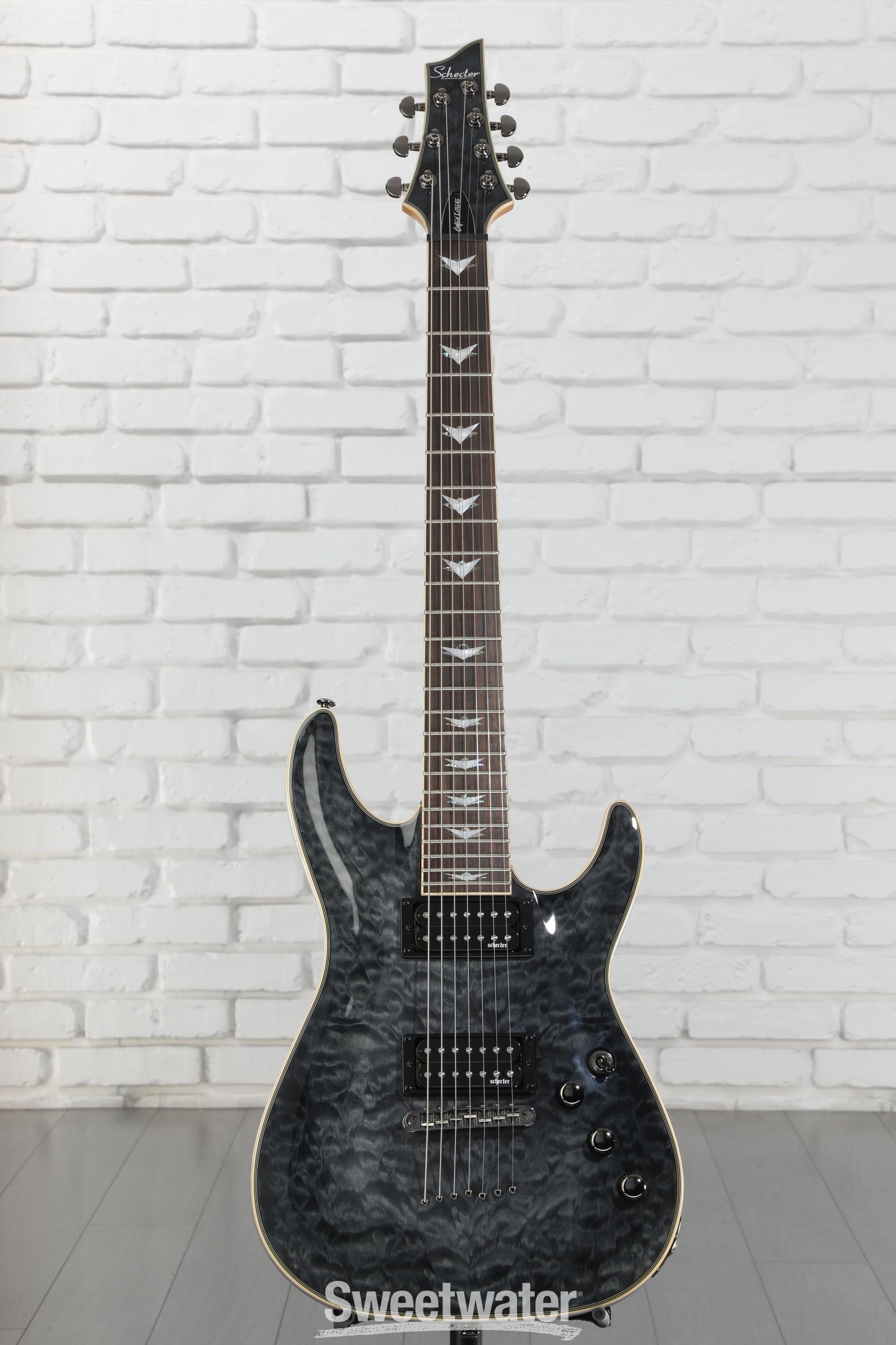 SCHECTER OMEN EXTREME-7 7弦ギター エレキギター Schecter Omen Extreme-7 Electric Guitar - See Thru Black | Sweetwater