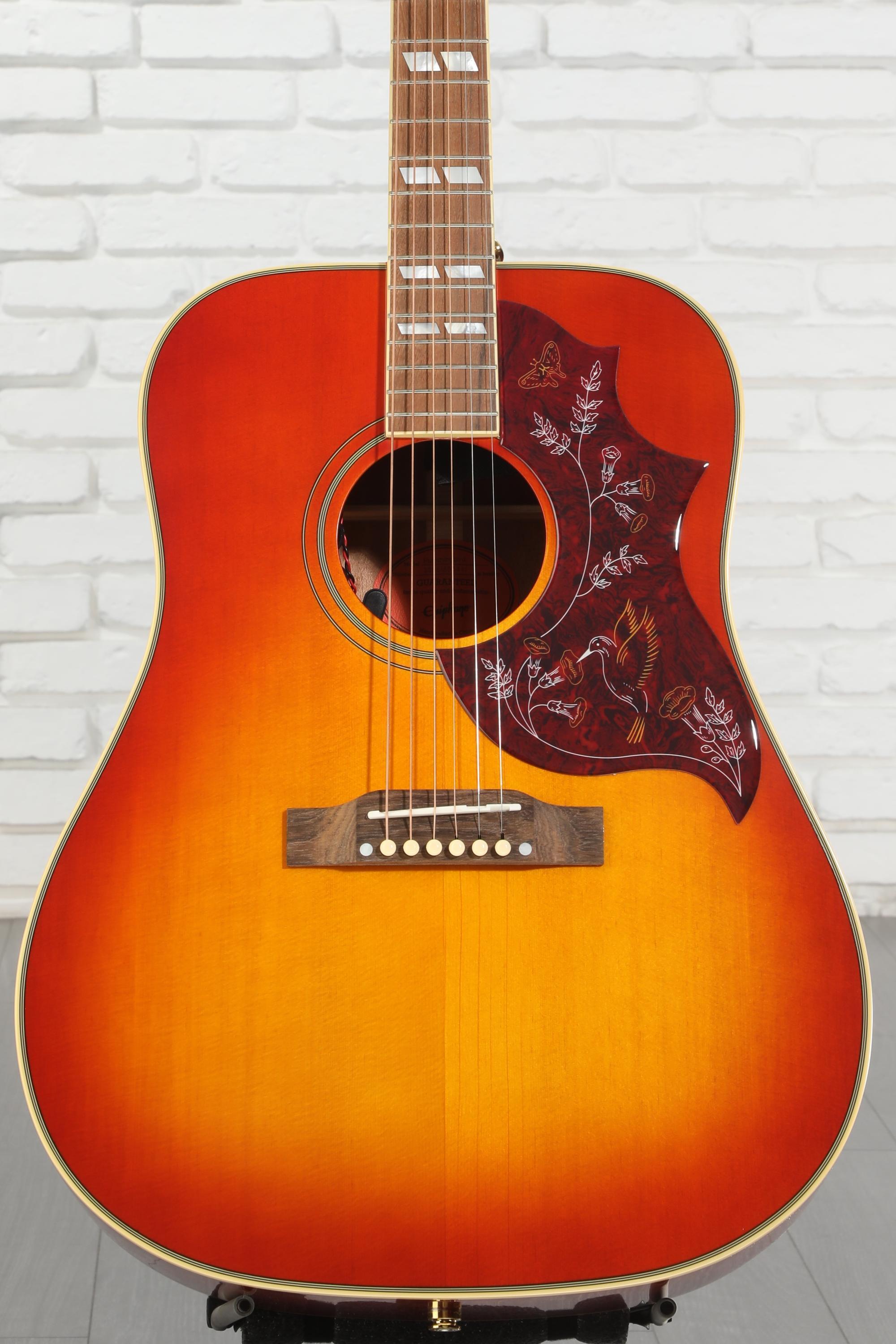 Epiphone HUMMINGBIRD/HS アコースティックギター Epiphone Hummingbird Acoustic Guitar - Aged Cherry Sunburst Gloss