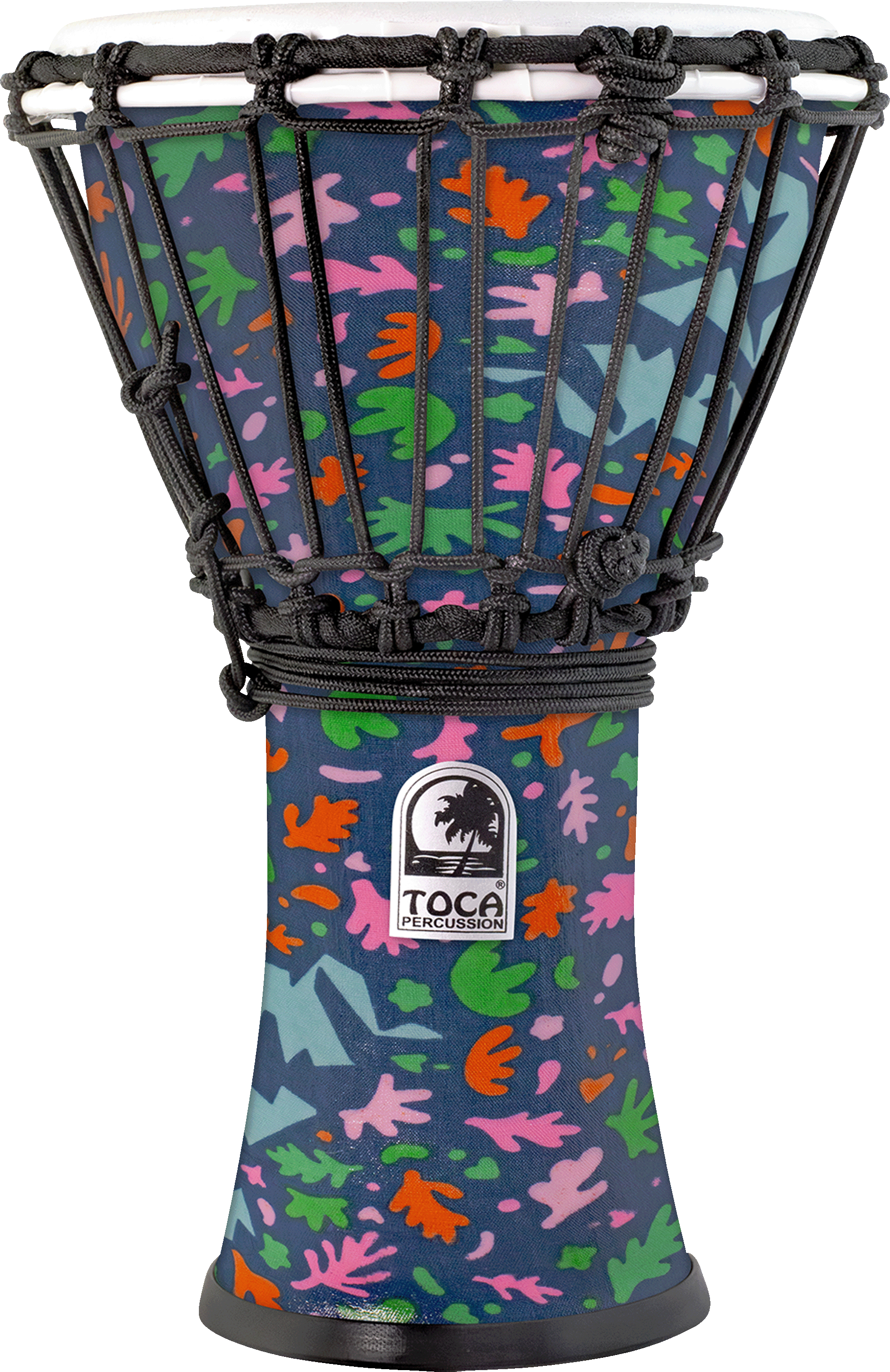 Photo of Toca Percussion Freestyle Colorsound Djembe - 7 inches, Autumn Day
