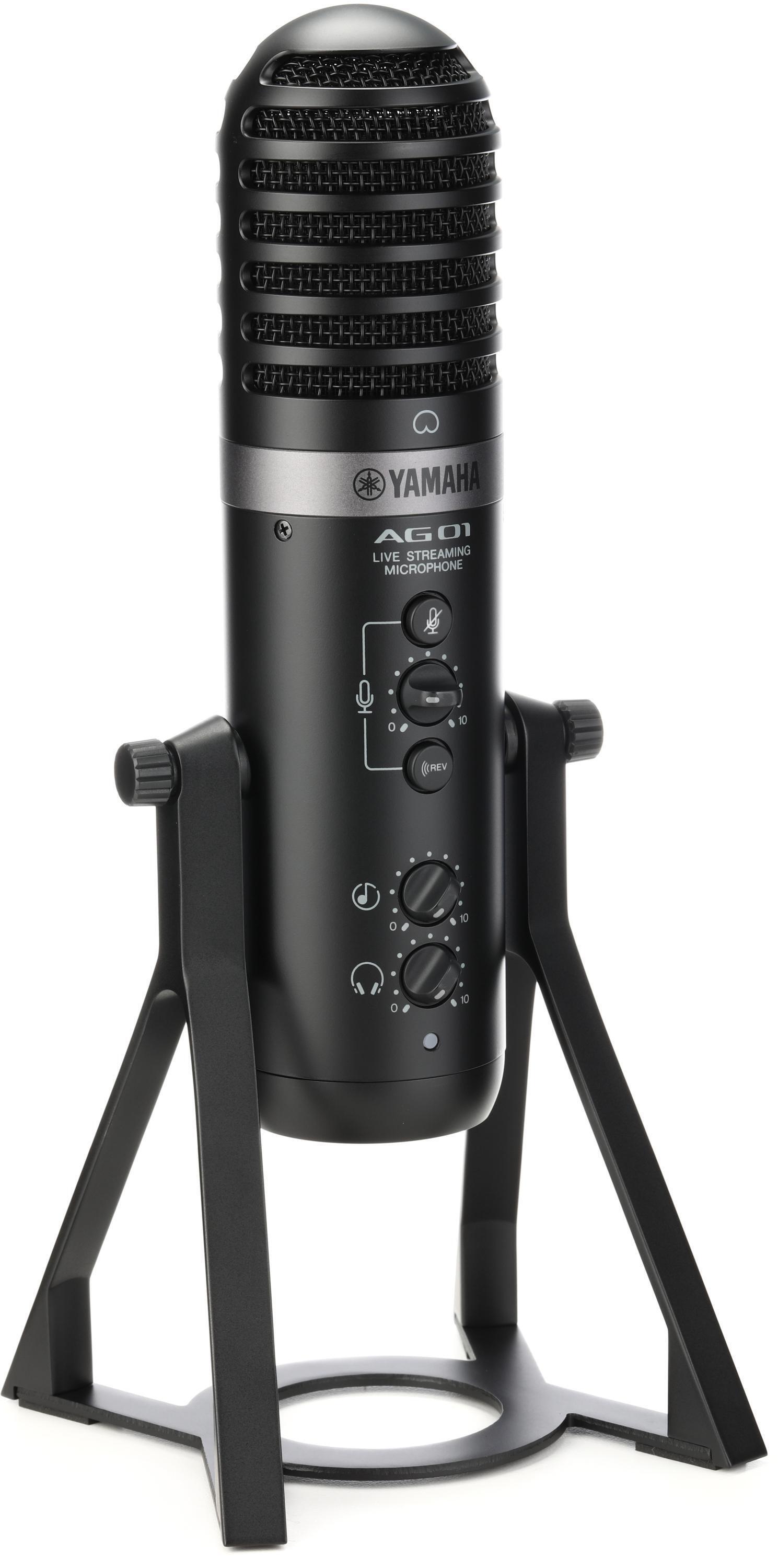 Yamaha AG01 Livestreaming USB Condenser Microphone - Black