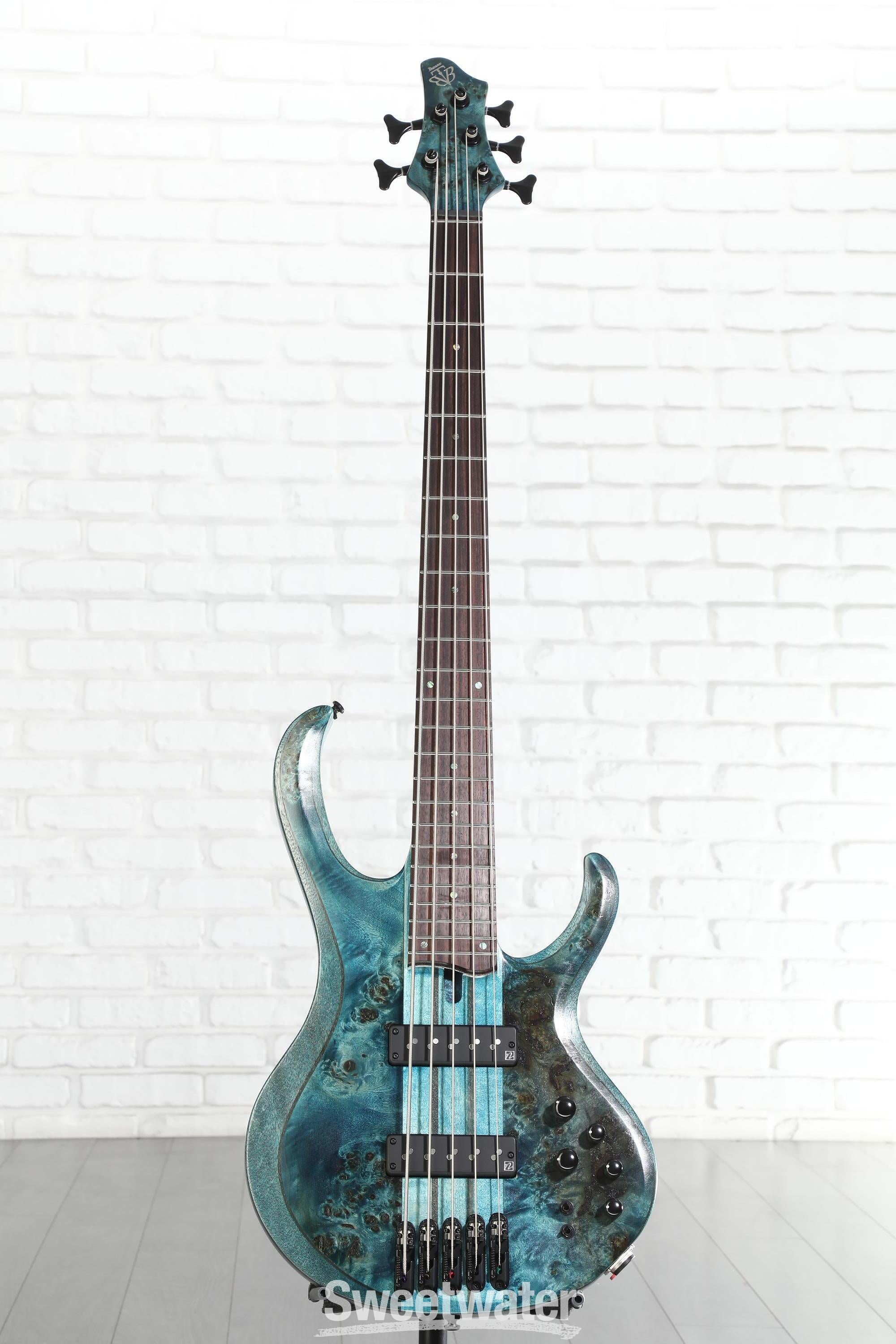 Ibanez BTB Standard BTB945 5-string Bass Guitar - Cosmic Blue Low