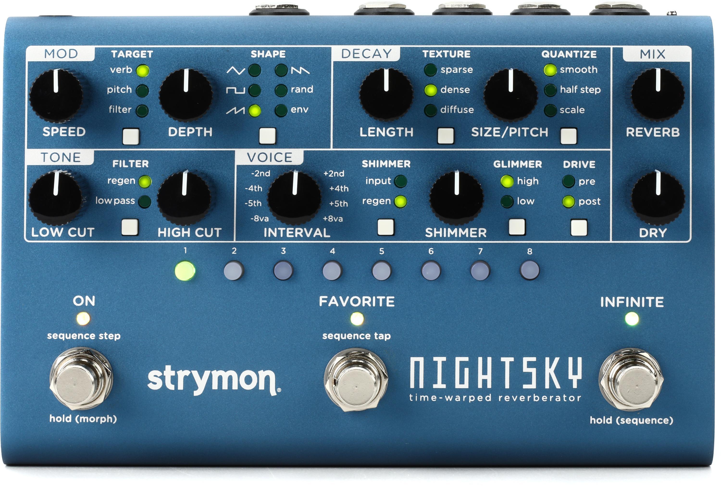 Strymon NightSky Time-warped Reverberator Pedal | Sweetwater