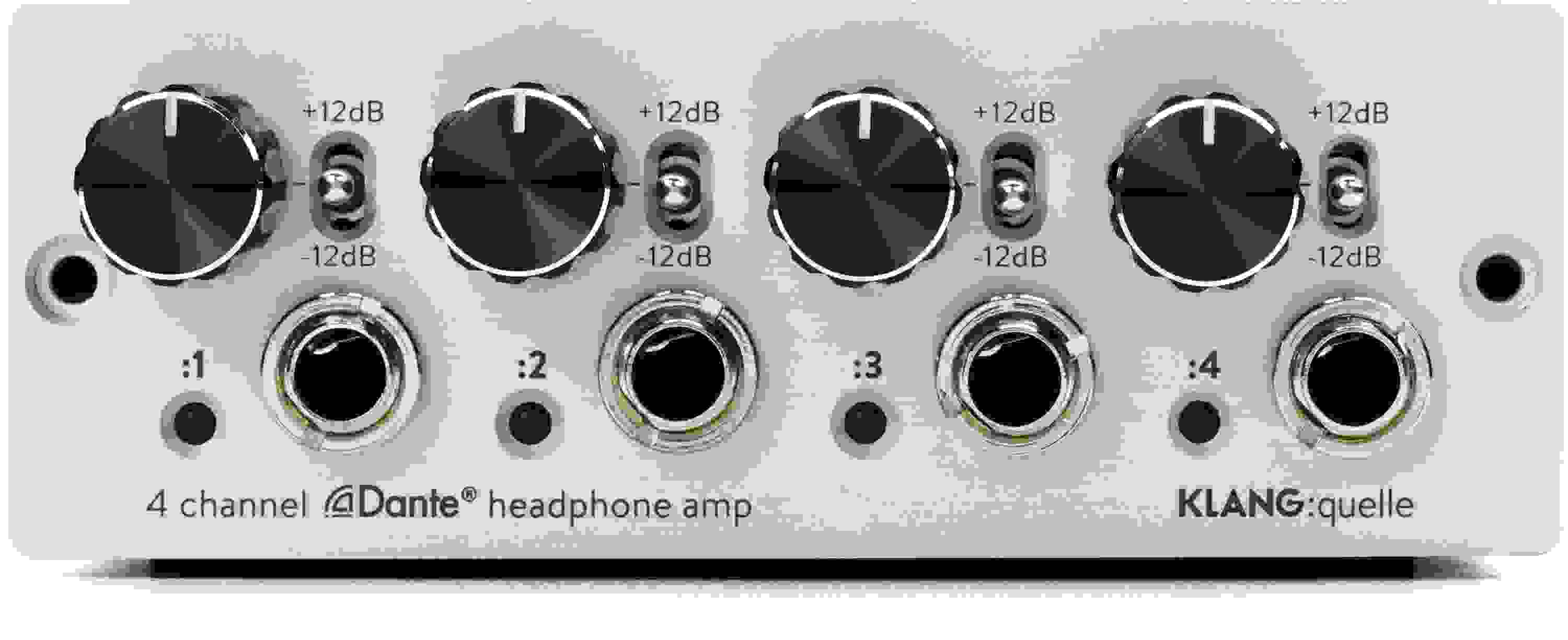 Klang quelle 4-channel Dante Network Headphone Amp