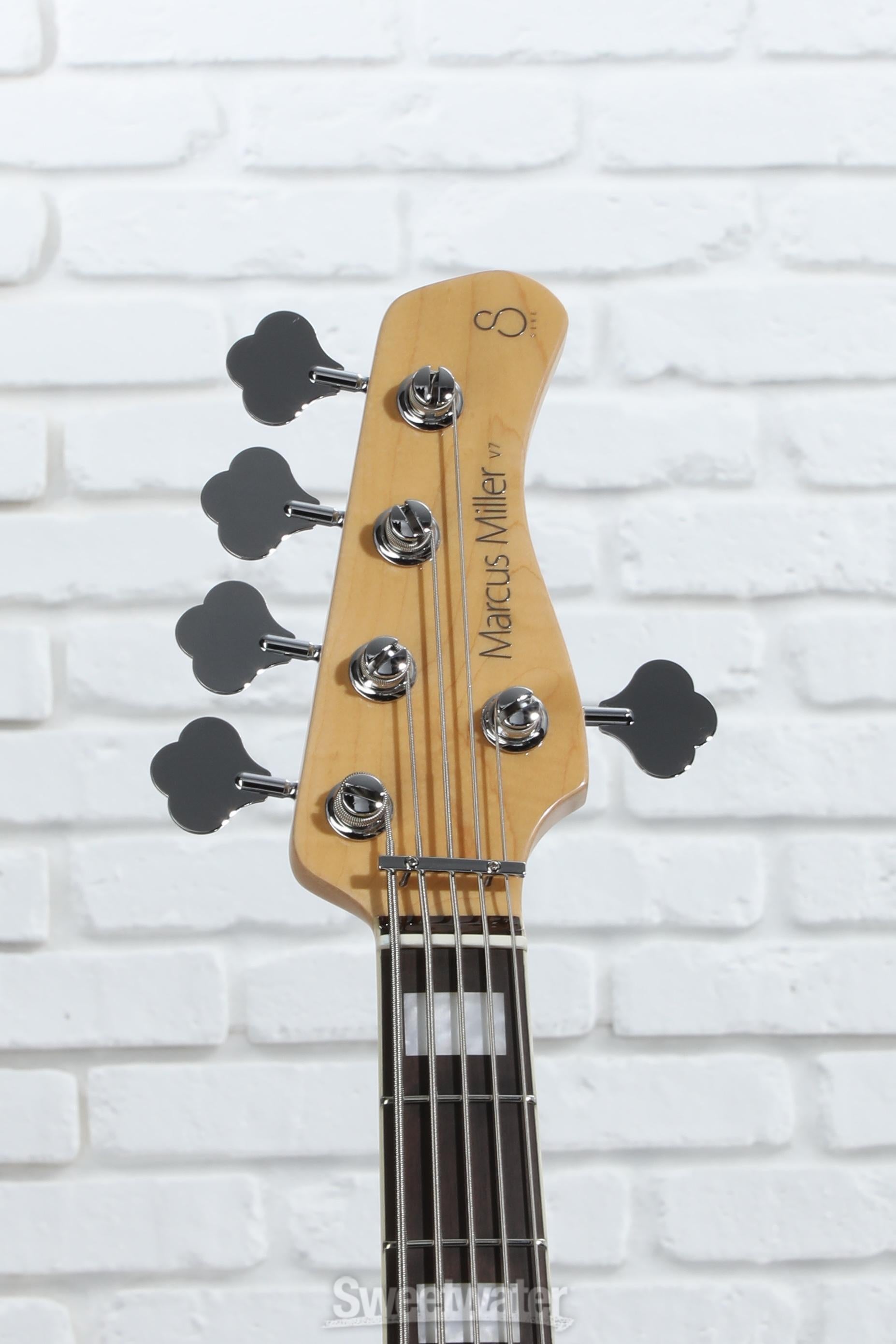 Sire V7 5弦 1st Gen（アルダー、アンティークホワイト） Sire Marcus Miller V7 Alder 5-string Bass Guitar - Antique