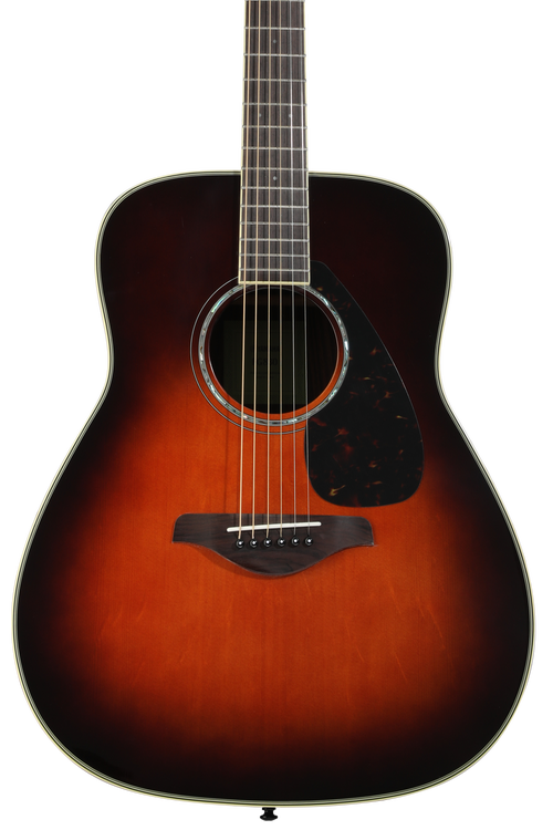 Yamaha FG830 Dreadnought Acoustic Guitar - Tobacco Brown Sunburst