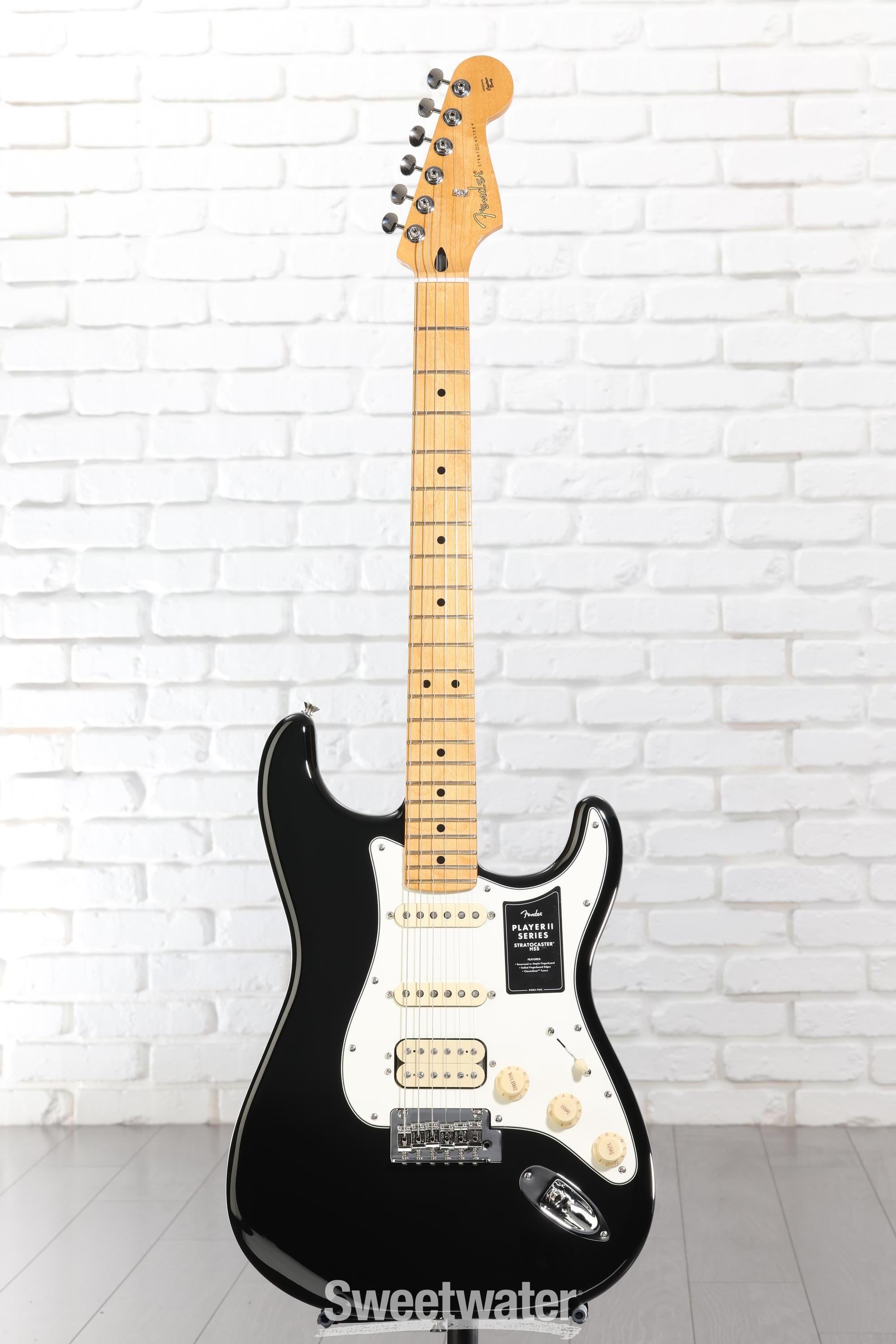 Fender Player II Stratocaster HSS Electric Guitar - Black with