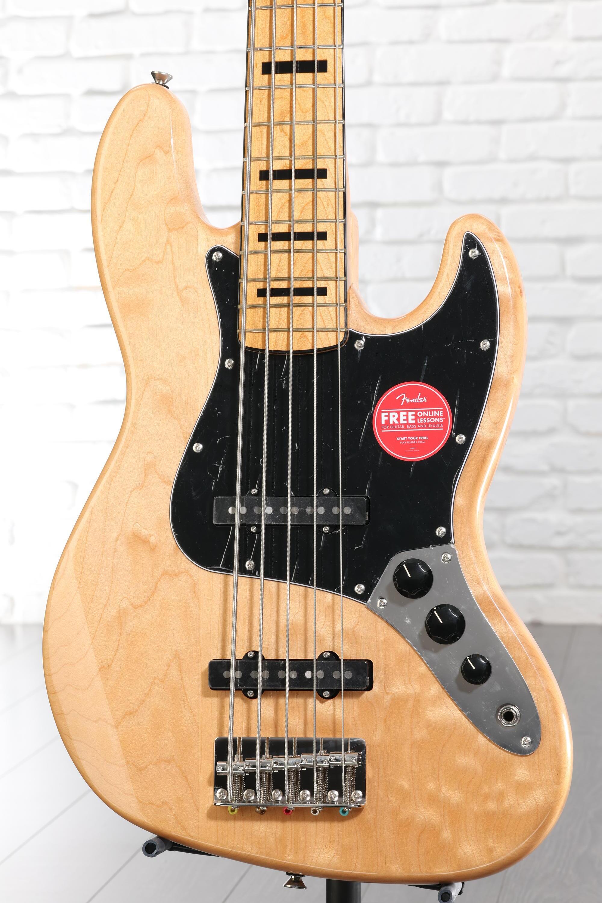 Squier Classic Vibe '70s Jazz Bass V - Natural with Maple