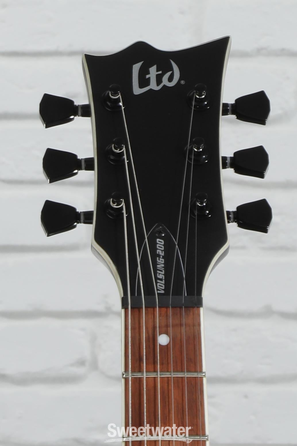 ESP LTD Volsung-200 Electric Guitar - Black Satin | Sweetwater