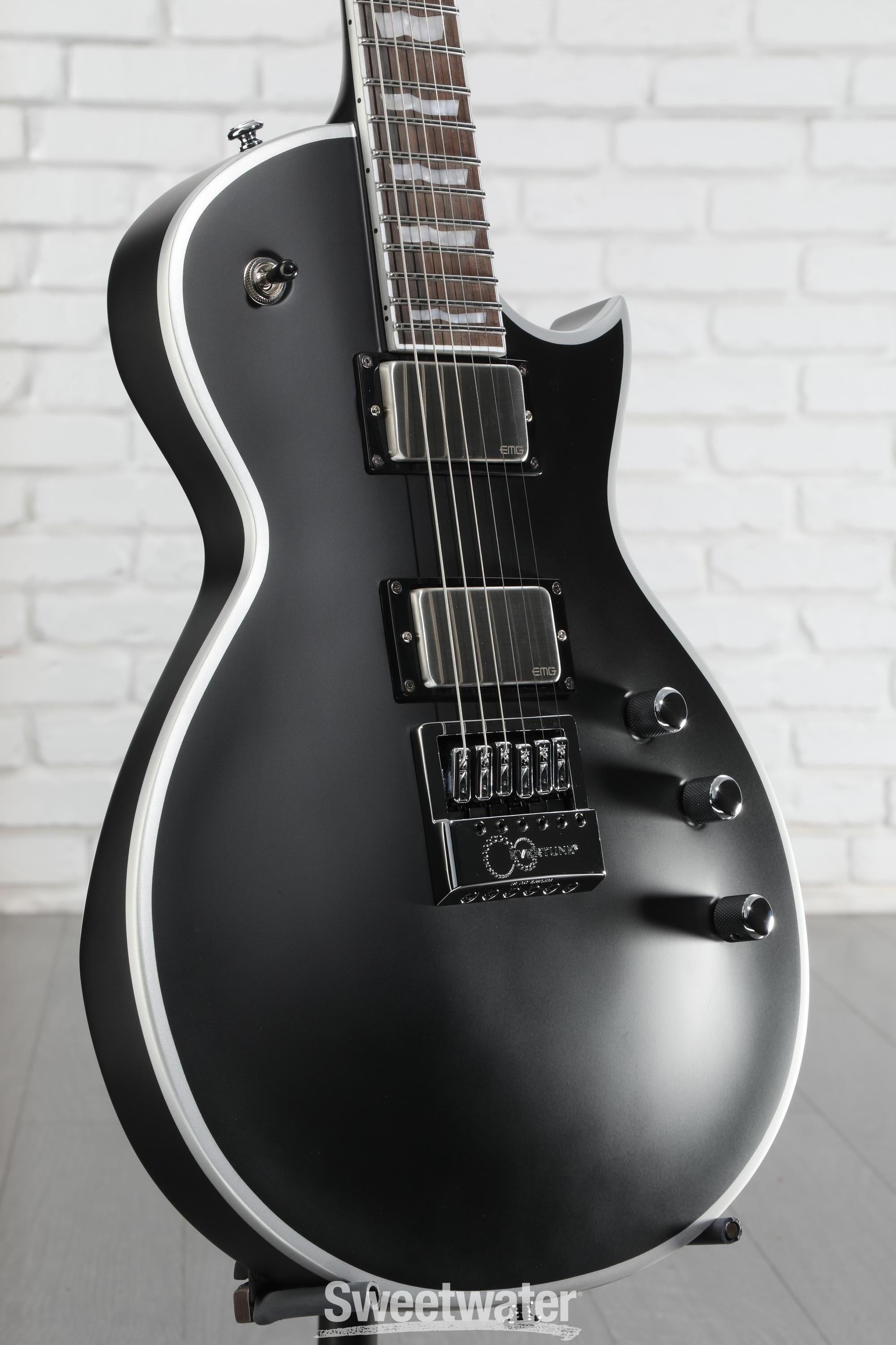 ESP LTD EC-1000 Evertune BB Electric Guitar - Black Satin