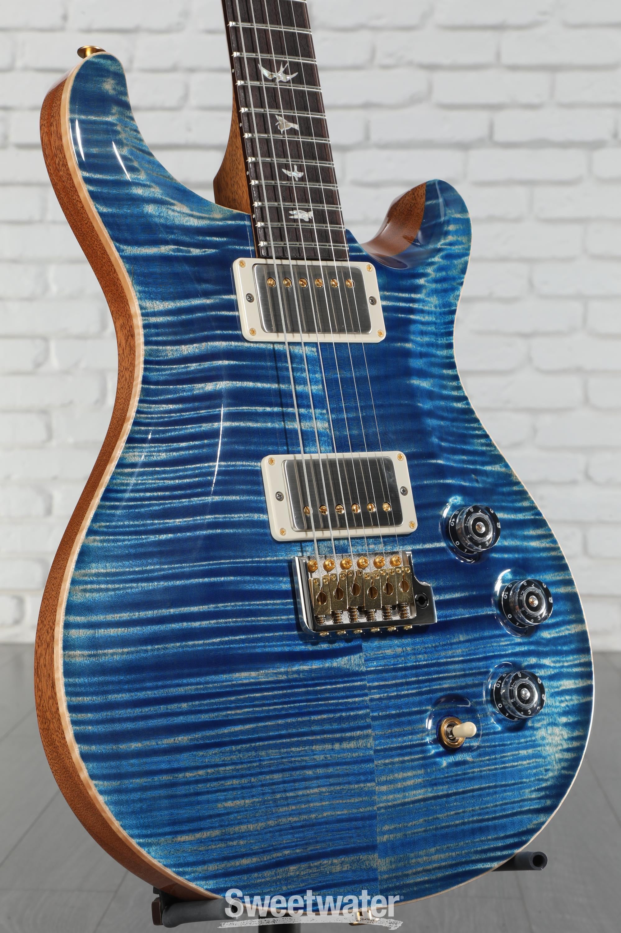 ギター PRS Custom 24 Faded Blue Jean Paul Reed Smith Custom 24 - Faded Blue Jean - Eddie's Guitars