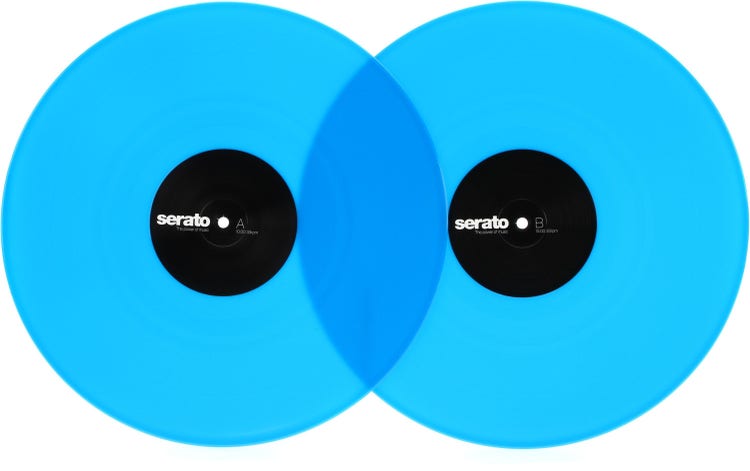 Serato 7 inch Control Vinyl Pair - Blue