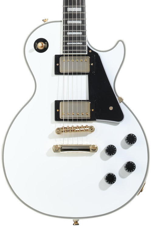 Epiphone Les Paul Custom Electric Guitar - Alpine White | Sweetwater