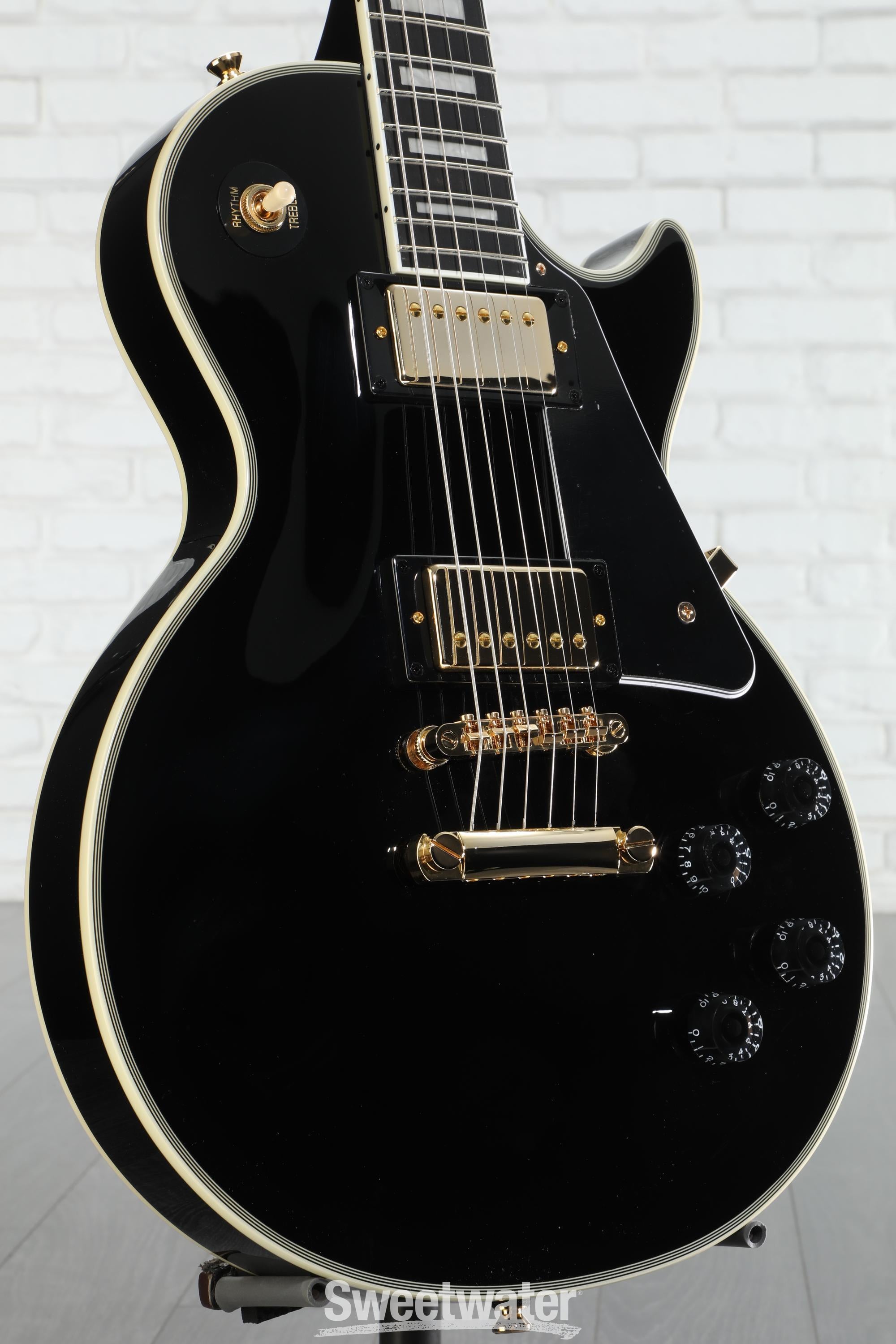 Epiphone Les Paul Custom Electric Guitar - Ebony | Sweetwater