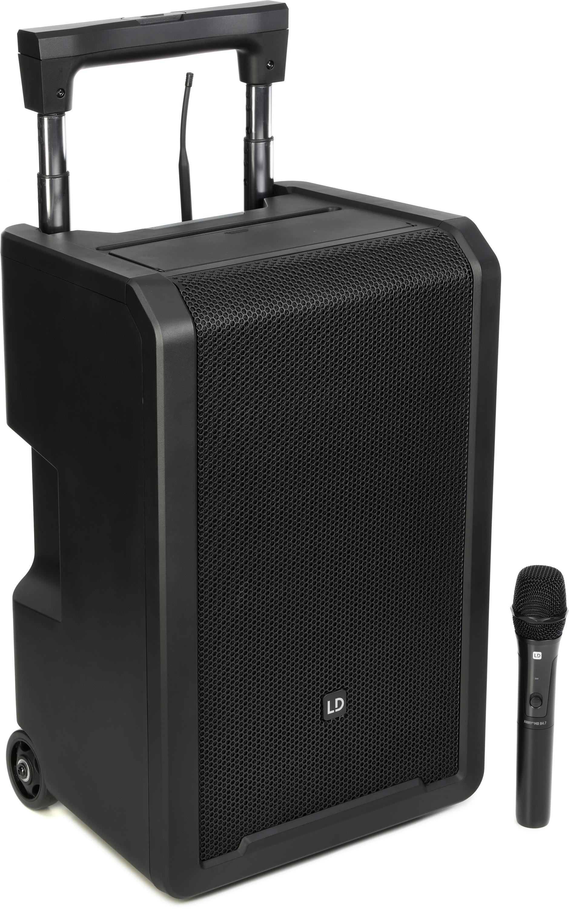Photo of LD Systems ANNY 10 Battery-powered Loudspeaker with Handheld Mic - B47 Band, Black