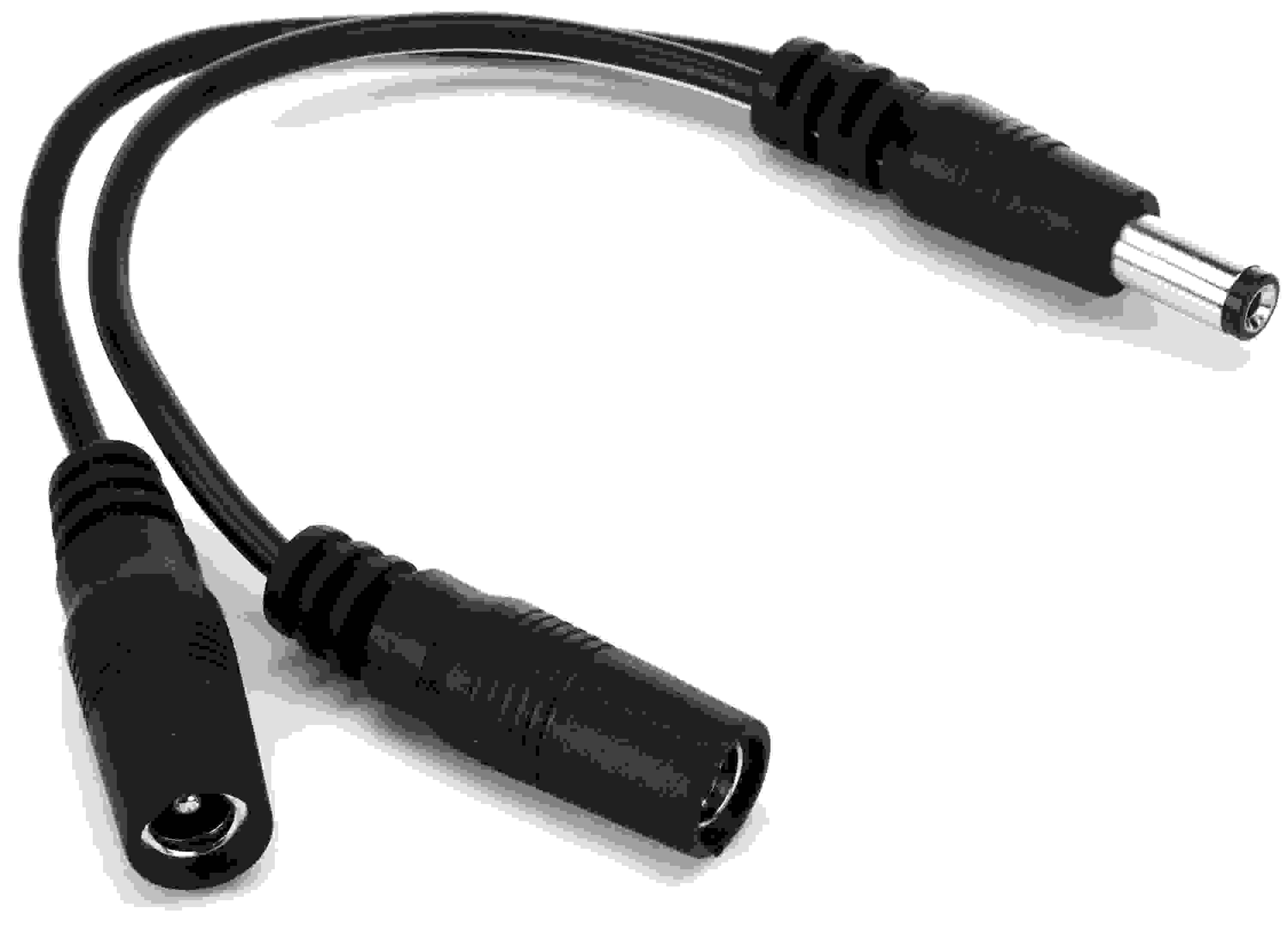 Voodoo Lab 2.1mm Output Splitter Adapter Cable - Dual Straight to Straight - 4 inch