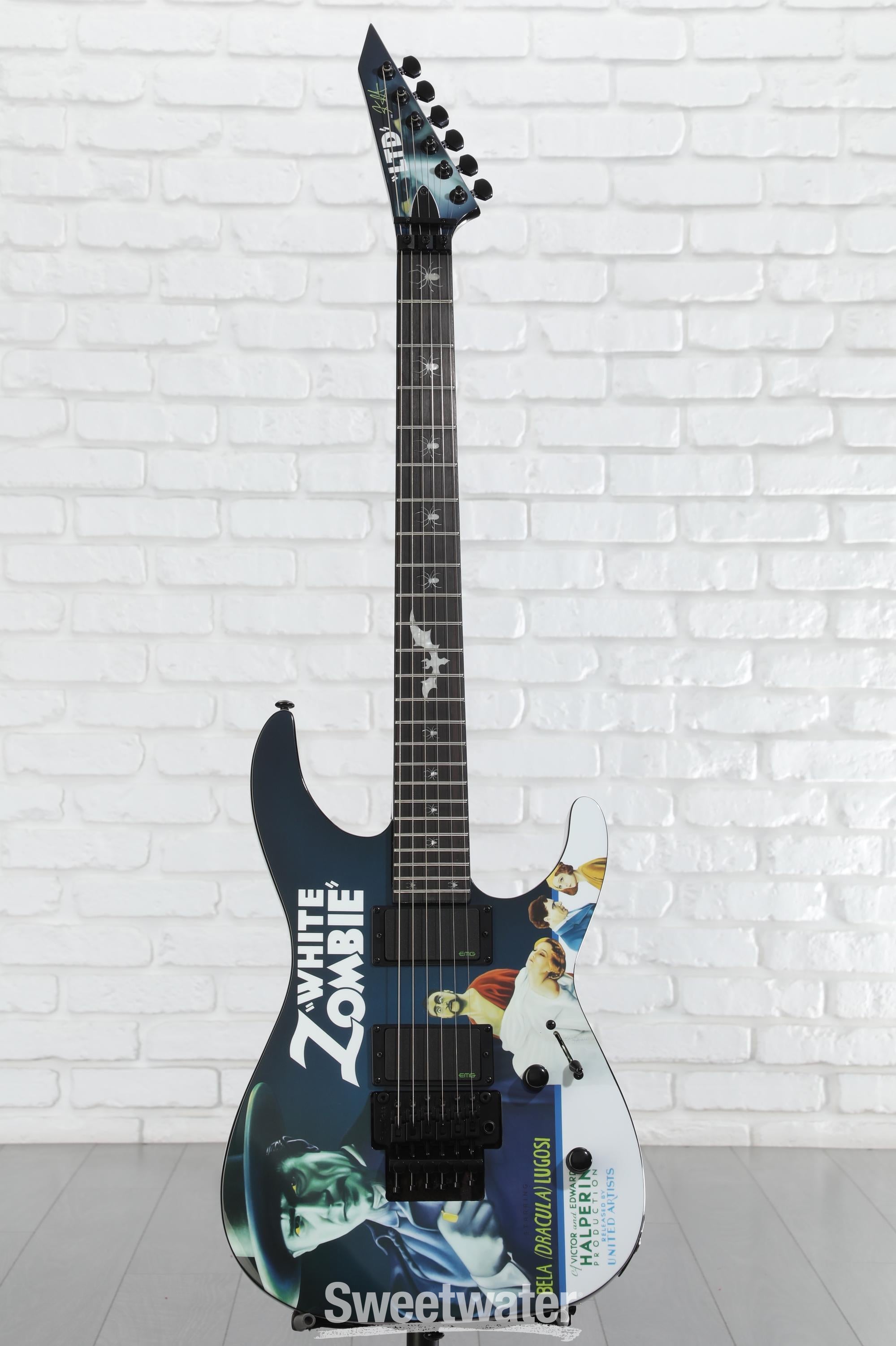 ESP LTD Kirk Hammett Signature KH-WZ White Zombie Electric