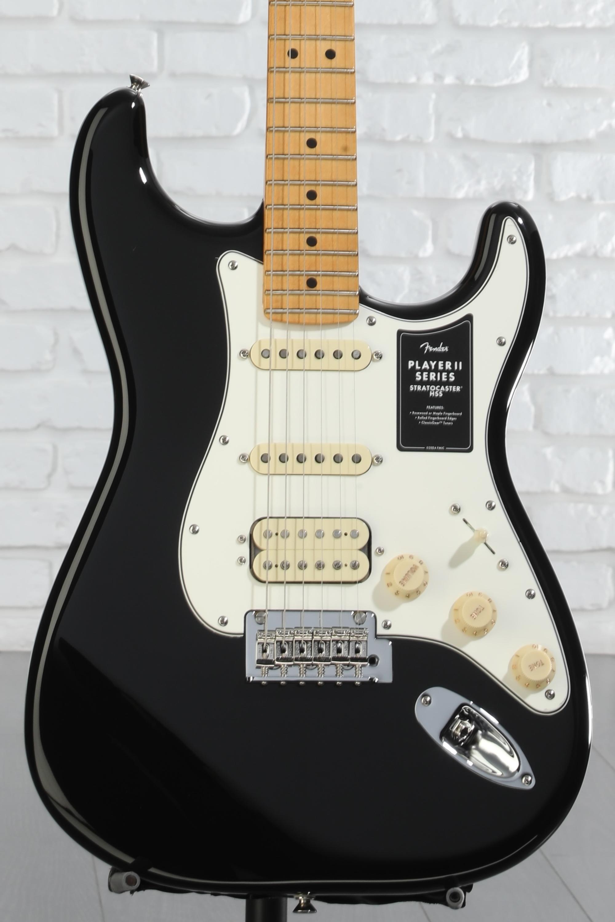 最終決算 Player Fender II Black - Guitar Electric HSS Stratocaster ギター