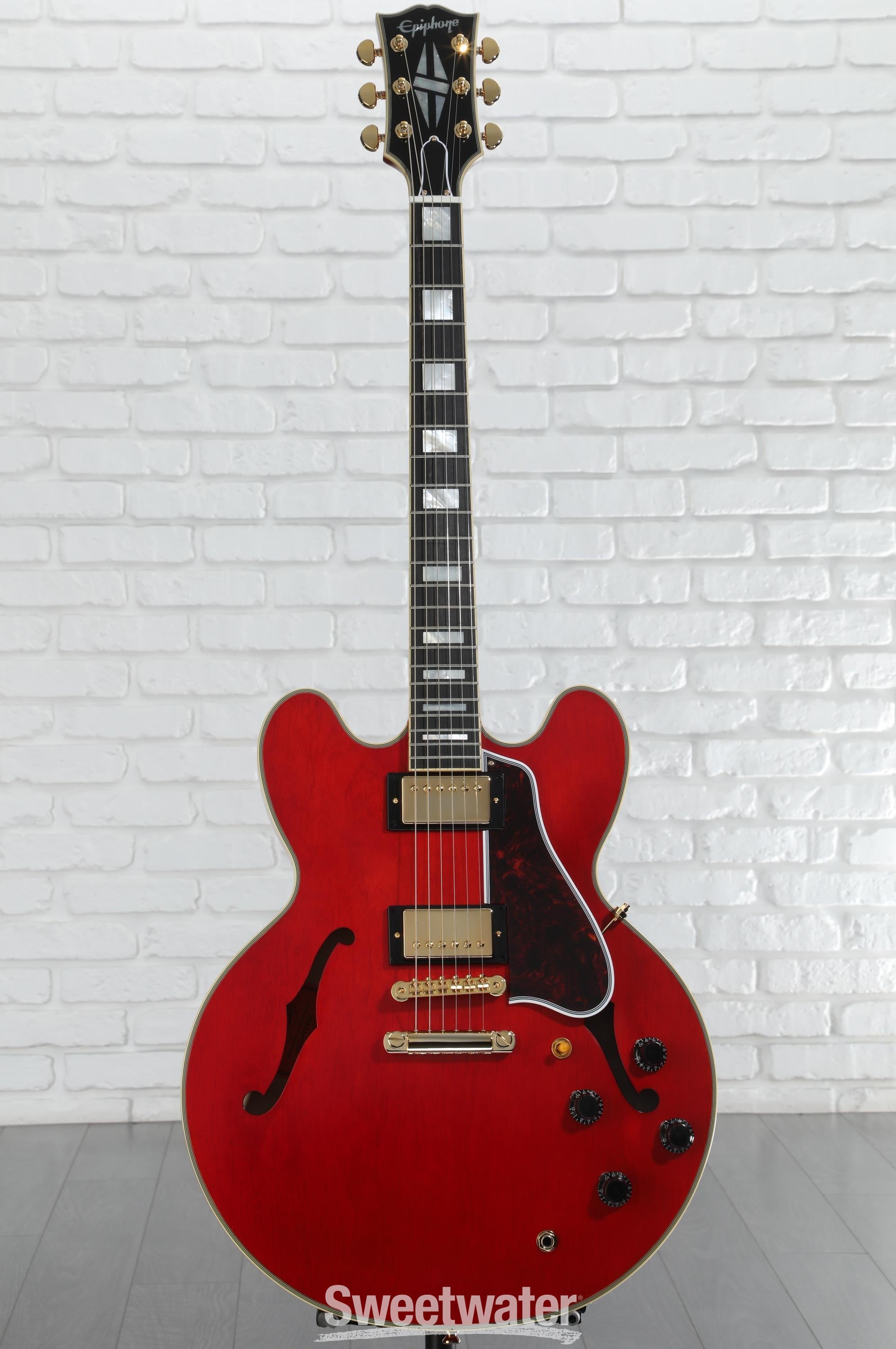 ギター Epiphone Dot ES-355 EB Epiphone 1959 ES-355 Semi-hollowbody Electric Guitar - Cherry Red