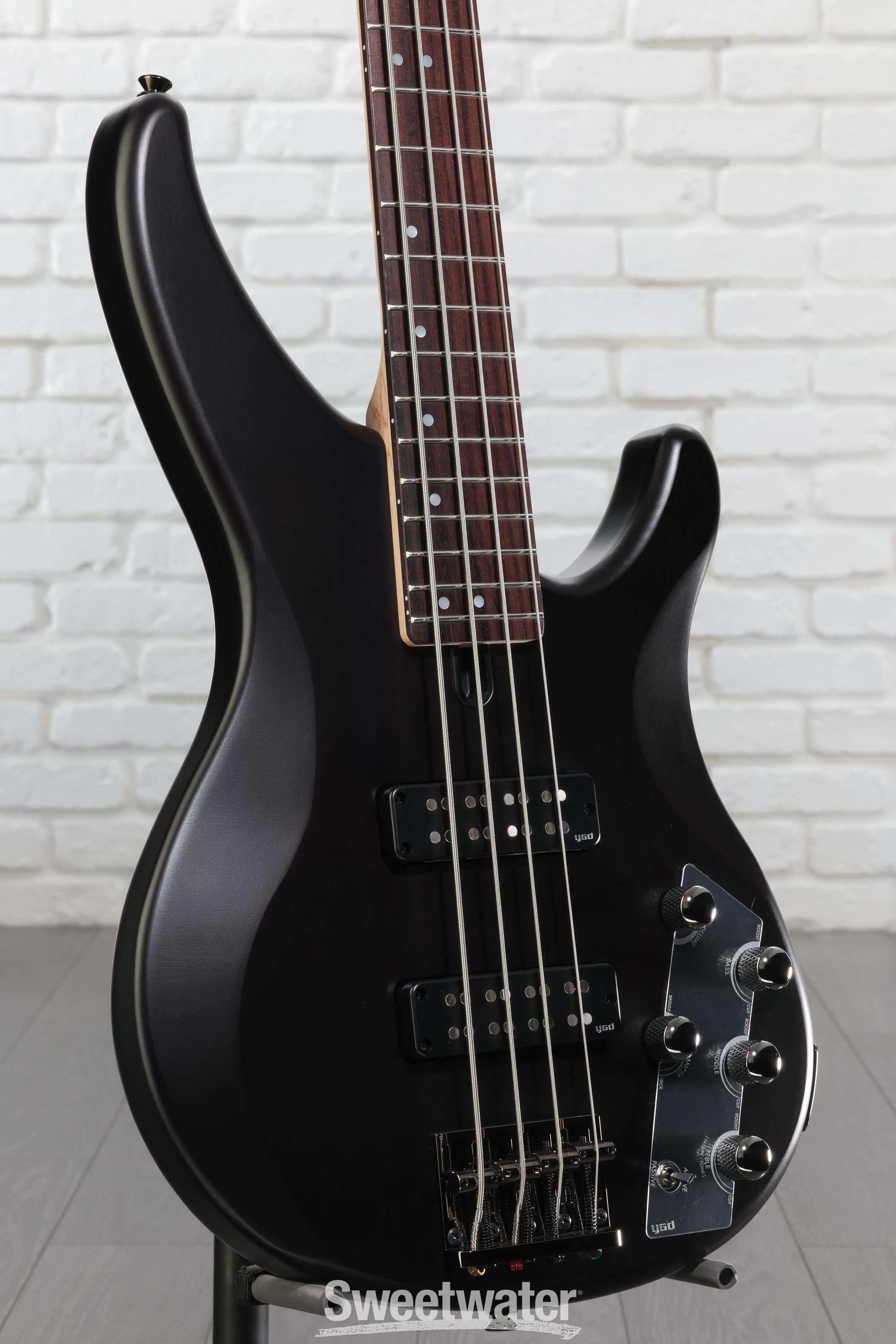 Yamaha TRBX504 4-string Bass Guitar - Translucent Black | Sweetwater