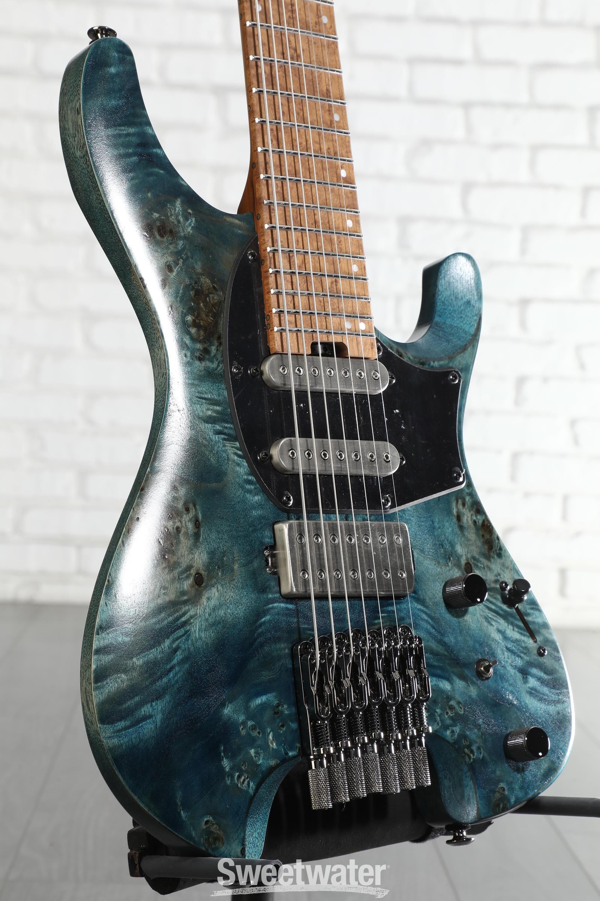 Photo of Ibanez Q547PB 7-string Electric Guitar - Cosmic Blue Low Gloss